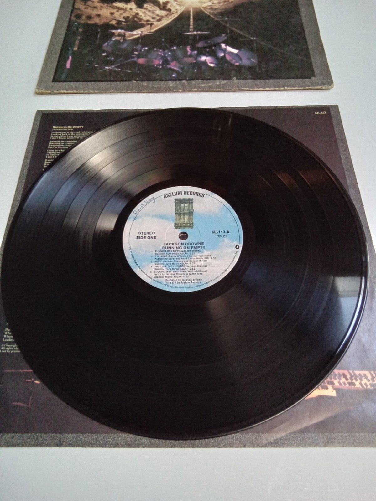 Jackson Browne-Running on Empty 1977 Vinyl LP w/Booklet PRC Compton CA Press VG+
