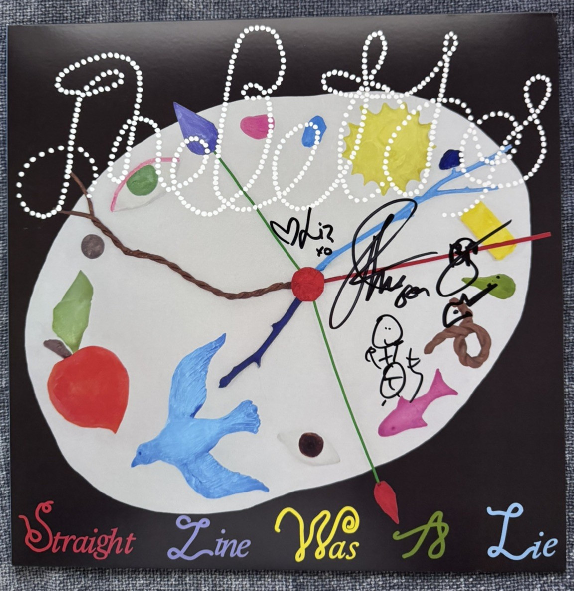 The Beths – Straight Line Was A Lie – SIGNED COVER – Blue Sky Colored Vinyl