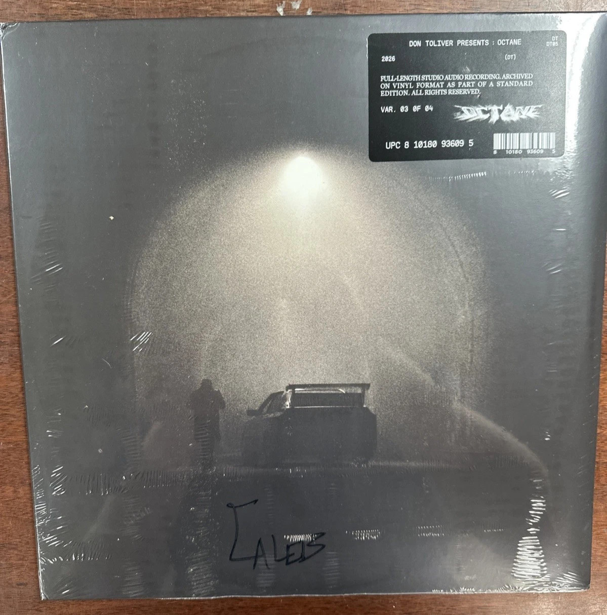 Don Toliver OCTANE SIGNED Cover 2LP Vinyl Tunnel Edition Metallic Silver Vinyl