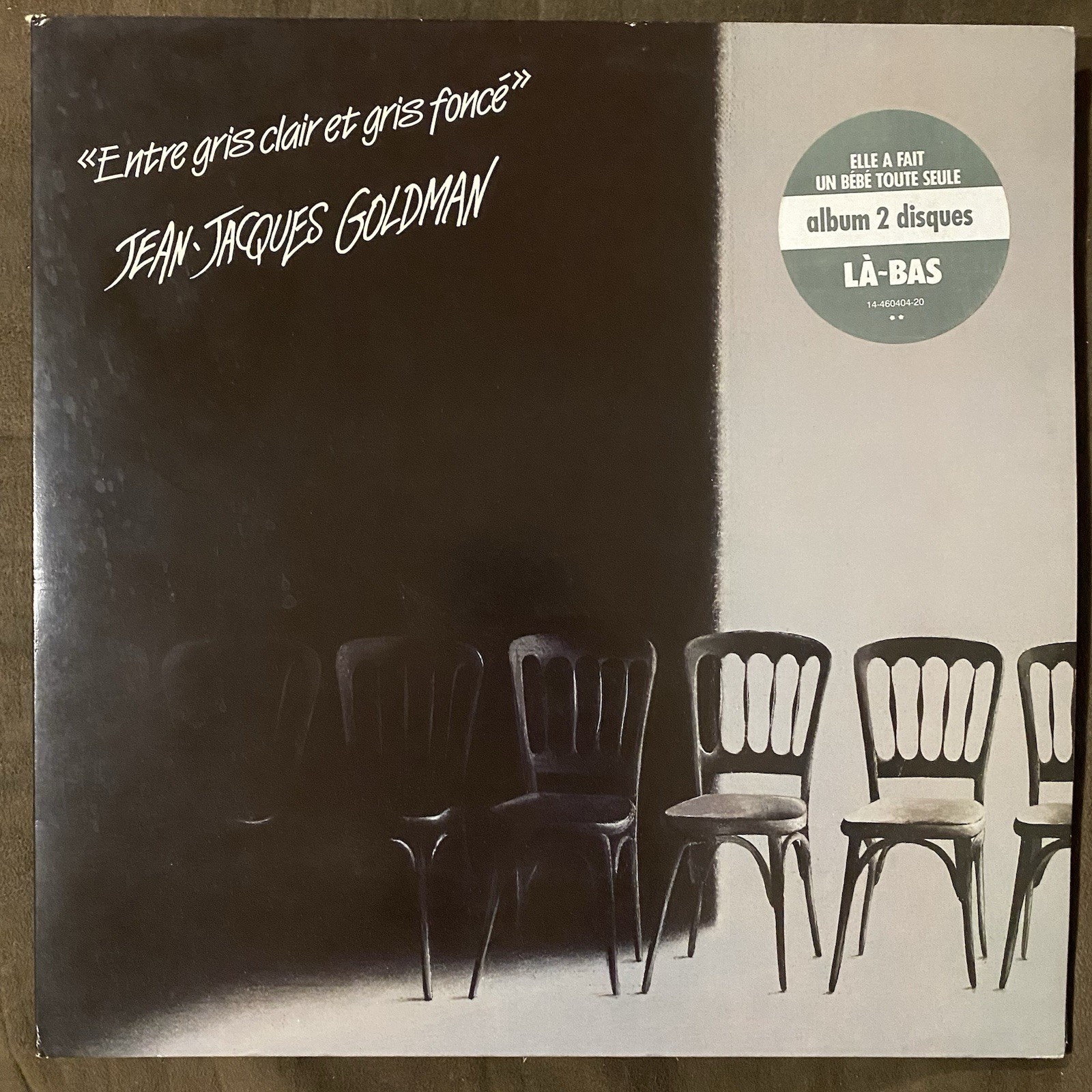 JEAN-JACQUES GOLDMAN Entre Gris Clair Et Gris Foncé – 1987 French Epic 2-LP – NM