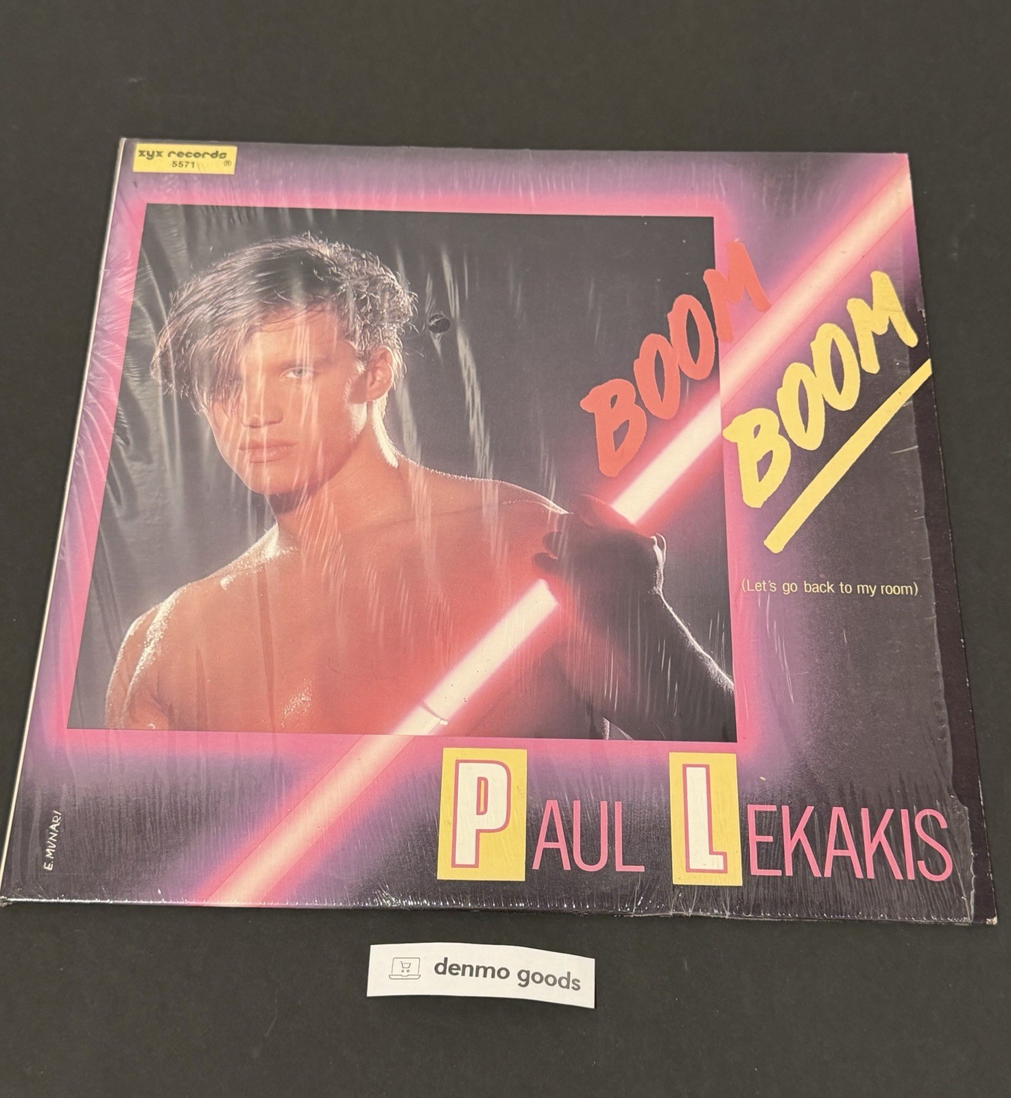 Paul Lekakis BOOM BOOM italo-disco HI-NRG max 12″ single ZYX 5571 shrink VG+/VG+