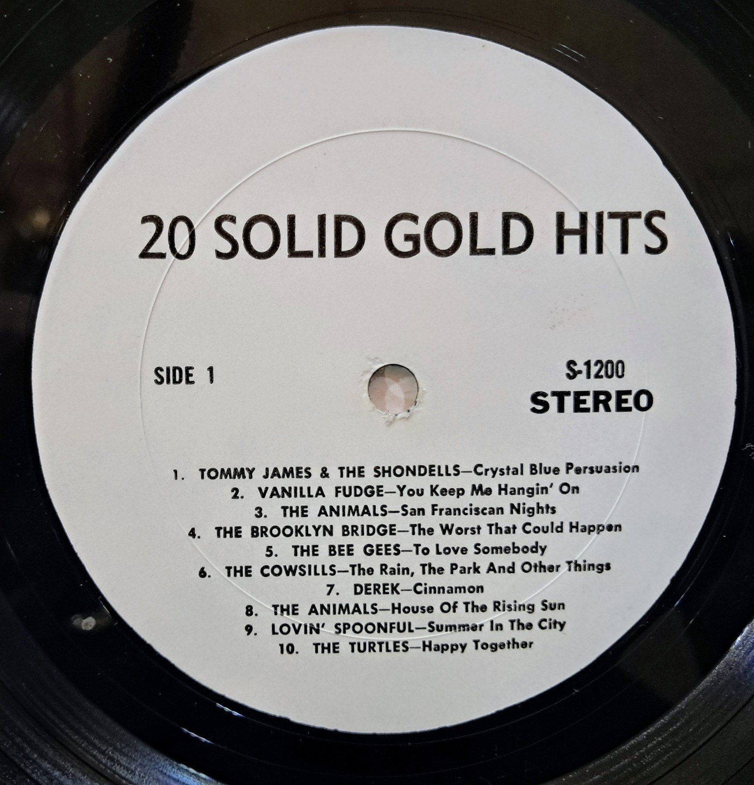 “20 Solid Gold Hits” (1969), Crystal Corporation, LP, W/EXTRAS & Free Shipping