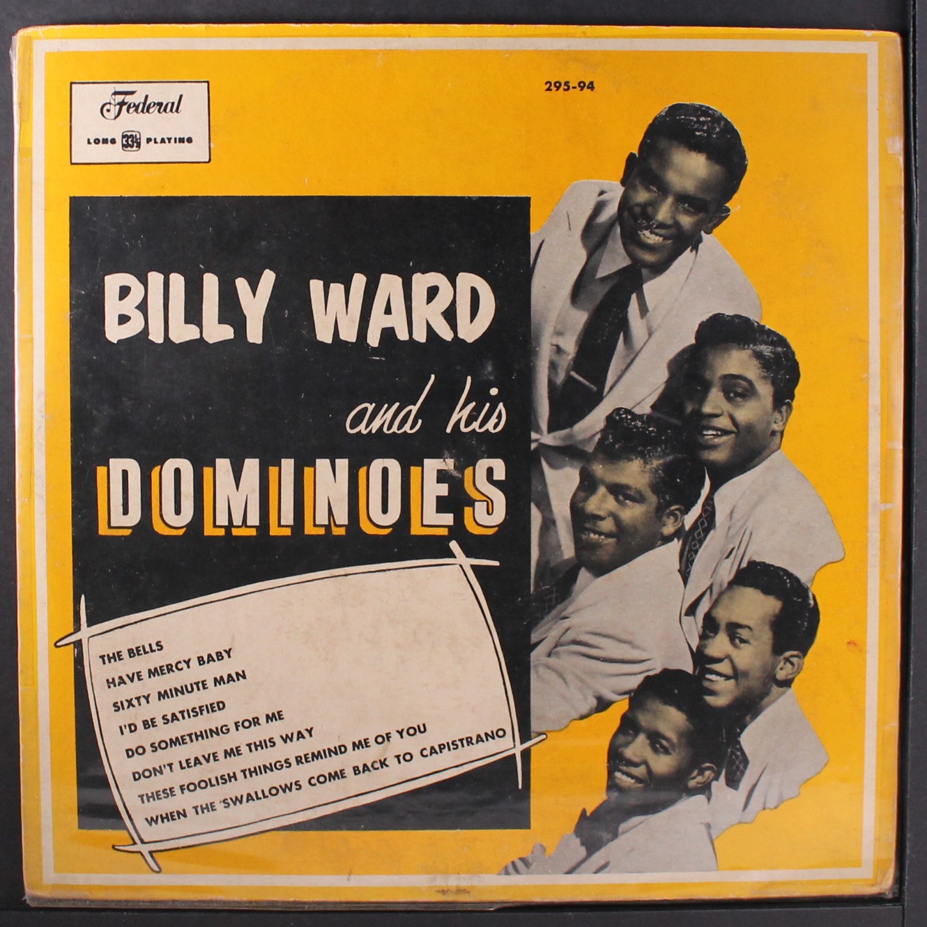 BILLY WARD & DOMINOES: billy ward and his dominoes FEDERAL 10″ LP 33 RPM