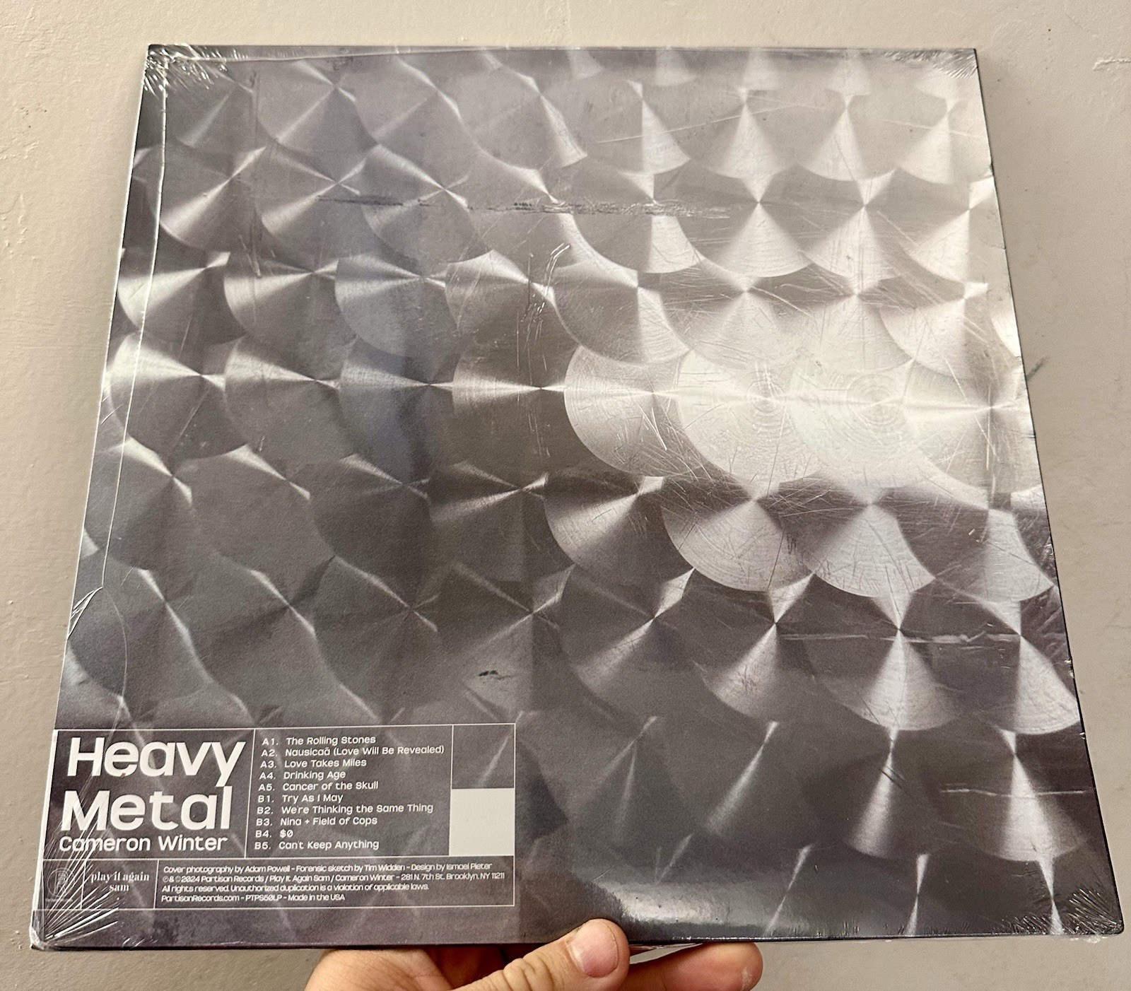 Cameron Winter Heavy Metal LP Record Silver Colored Vinyl EX Geese
