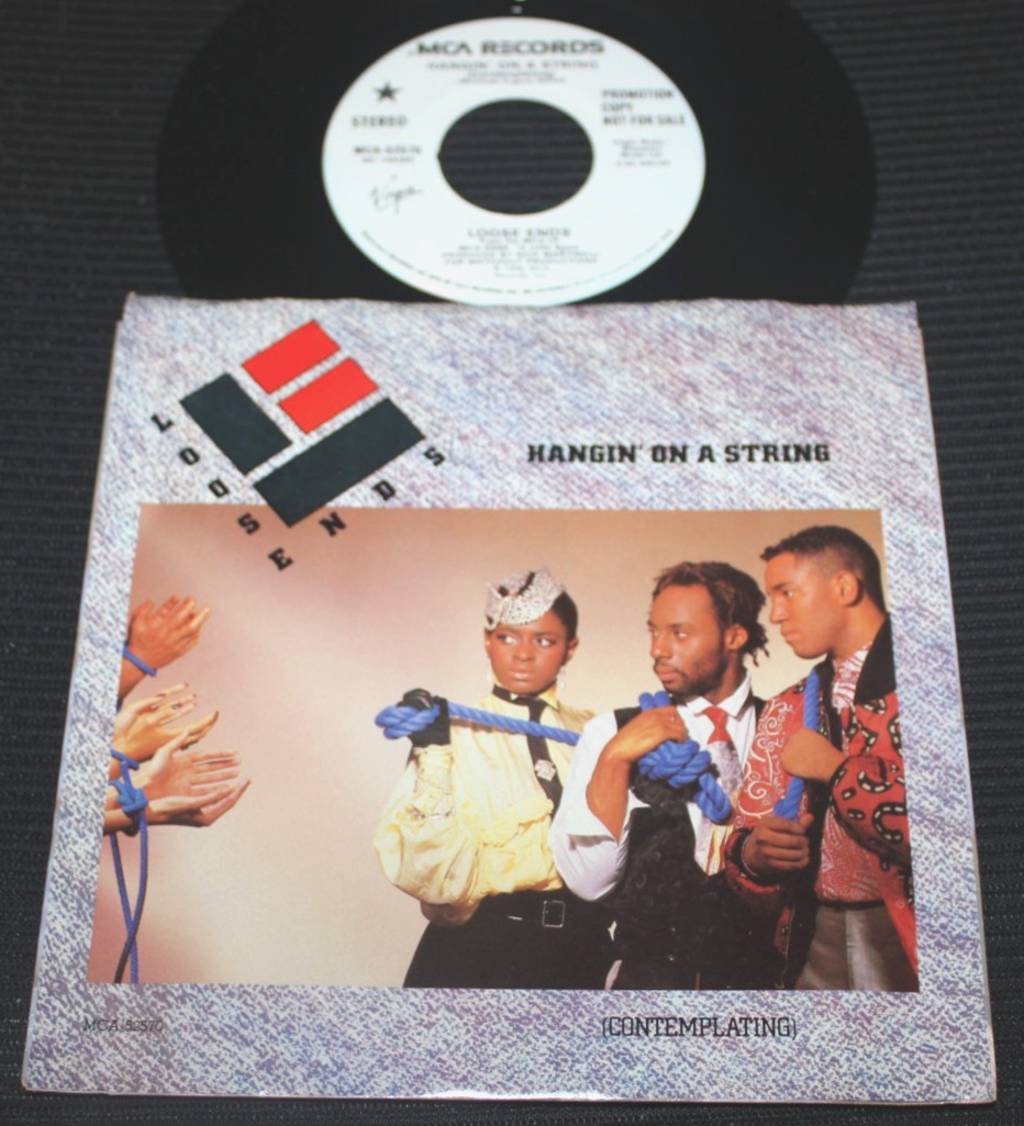 LOOSE ENDS – Hangin’ On (1985 U.S. WLP Promo 7″ 45 + PS) NM Vinyl