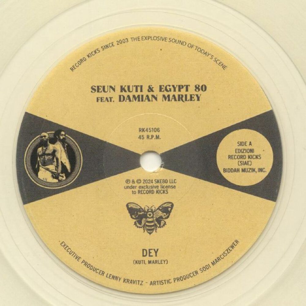 Seun Kuti & Egypt 80 feat. Damian Marley – Dey (7″) (Clear)