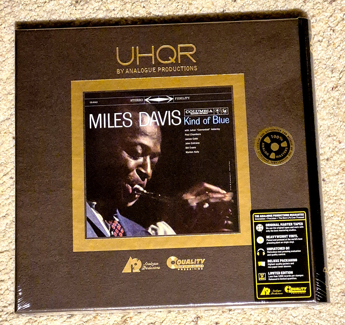 MILES DAVIS – Kind Of Blue – Analogue Productions – UHQR 45RPM 2 LP 200G Clarity
