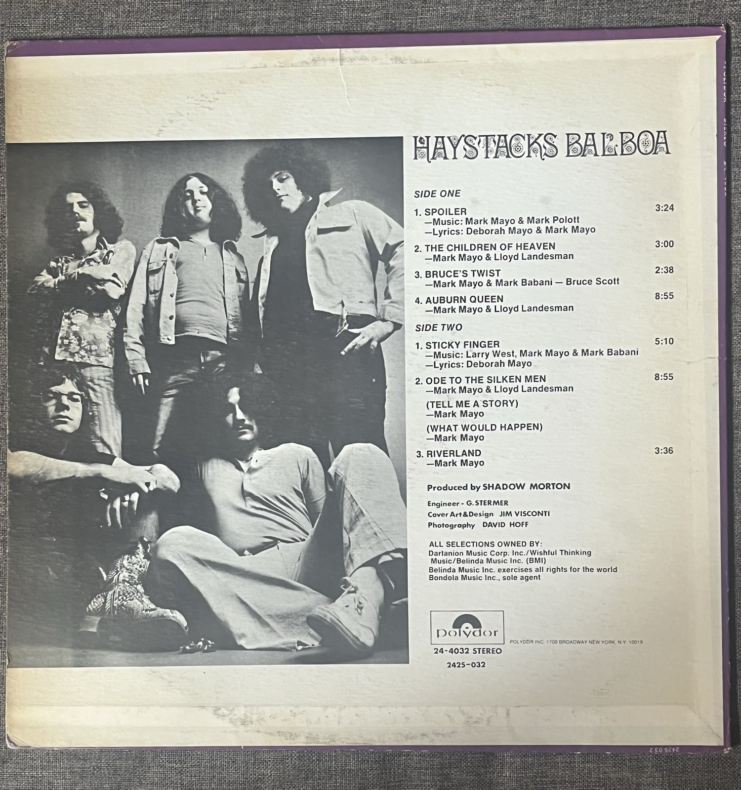 HAYSTACKS BALBOA” 1970 LP PSYCHEDELIC/PROGRESSIVE ROCK POLYDOR! ELECTROSONIC