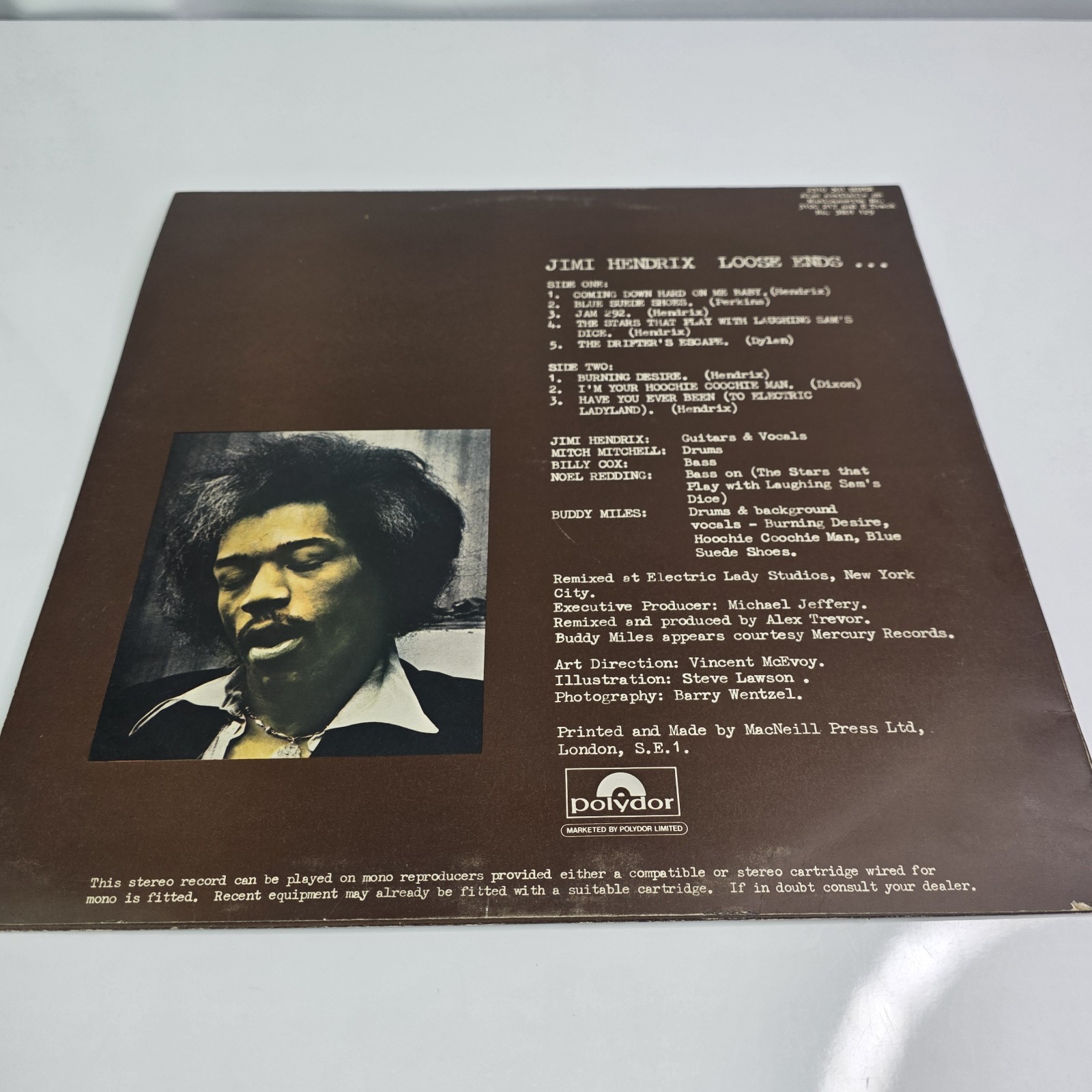 Jimi Hendrix : Loose Ends 1973 UK Import Rock LP Vinyl Record 2310-301 VG