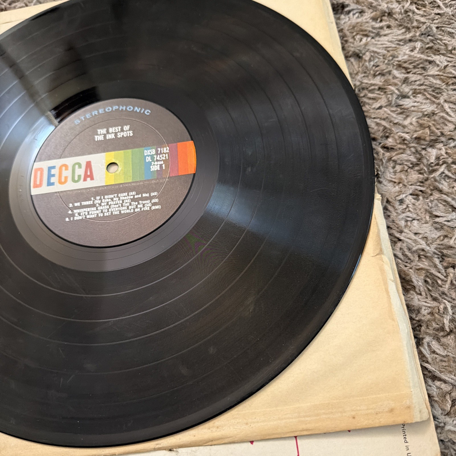 Decca Records The Best of The Ink Spots Vinyl 2 LP Stereo DXSB 7182 (pl47)