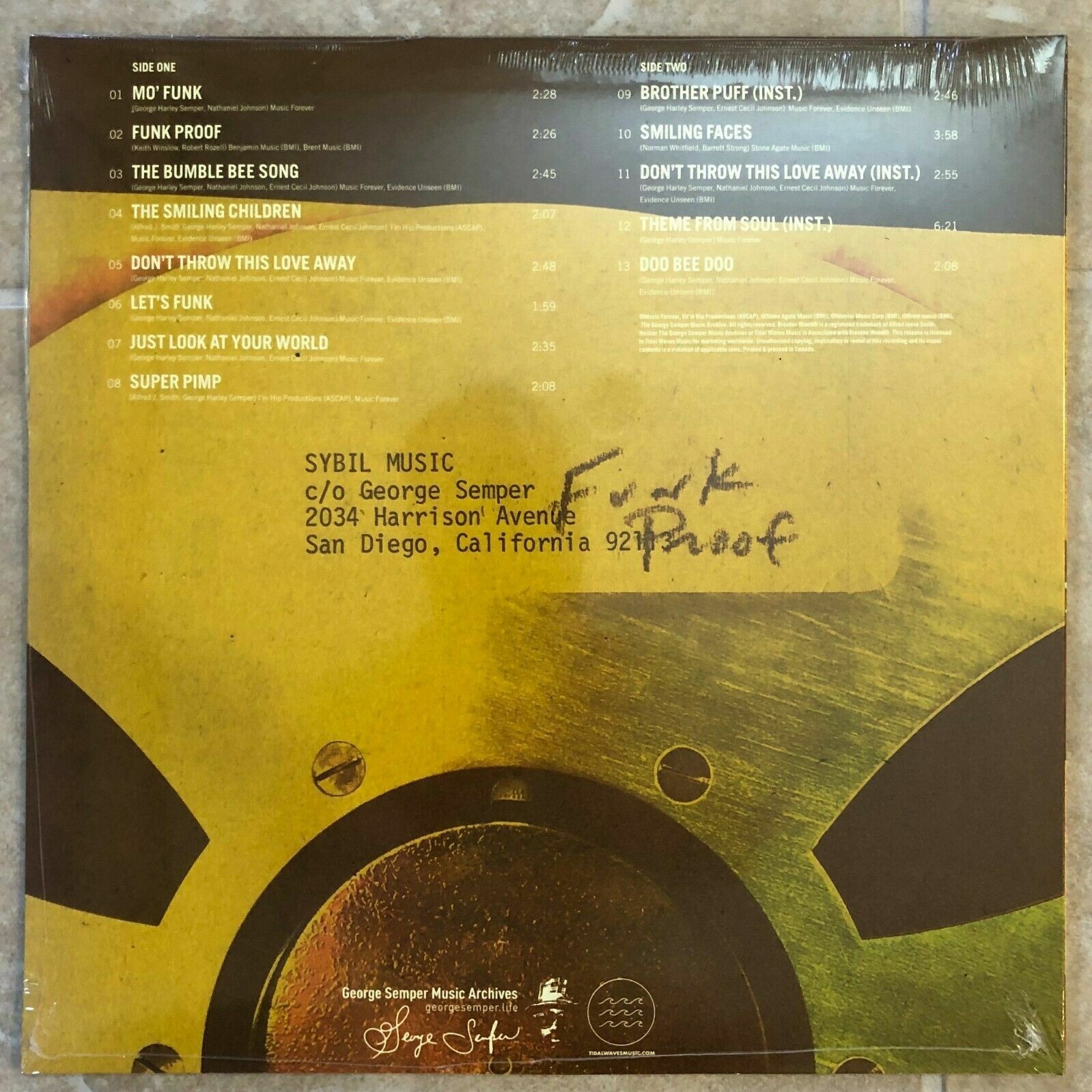 Funkproof The Revival Highlighter Yellow Vinyl LP New Sealed Only 100 Pressed!
