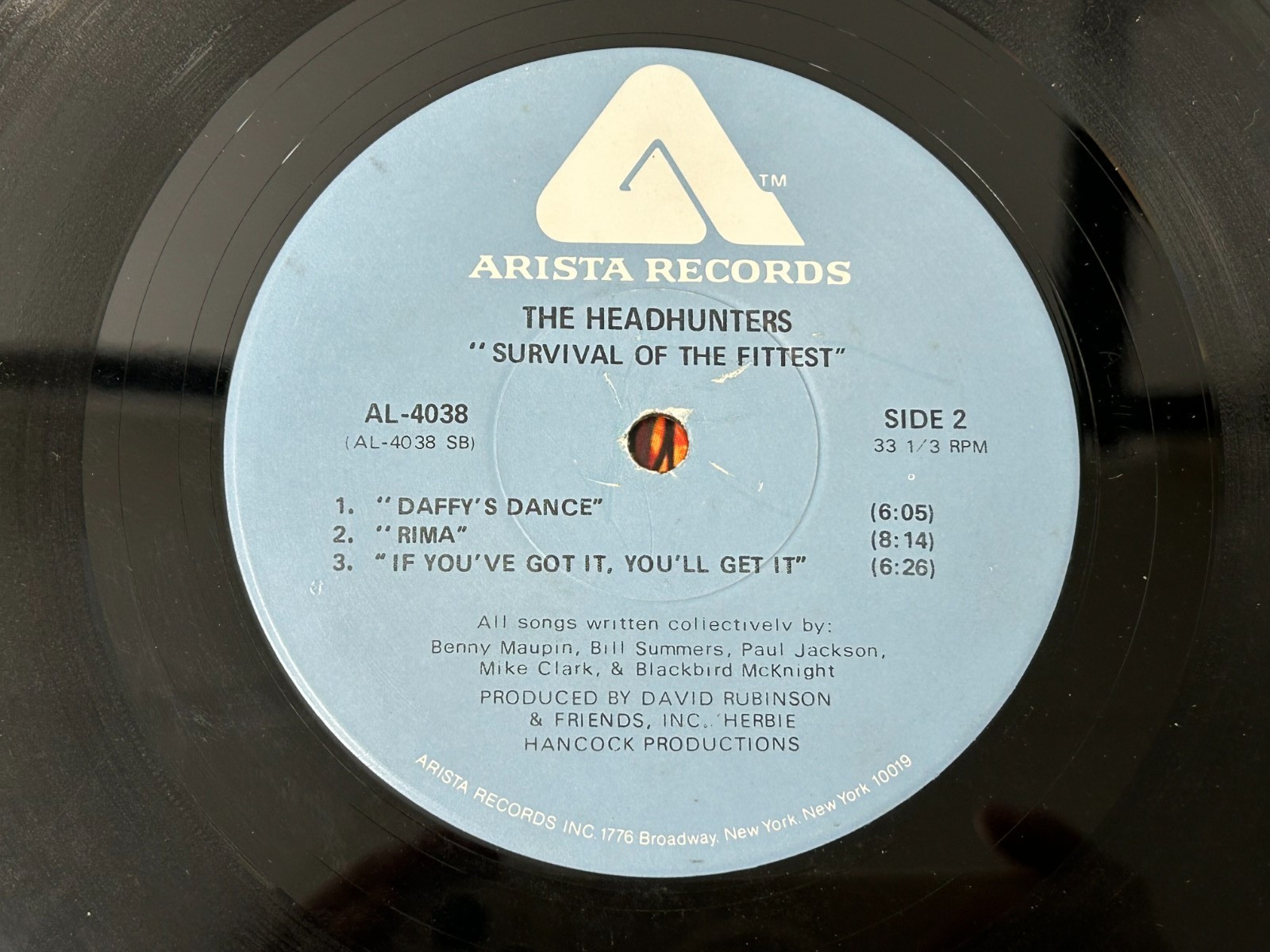 The Headhunters – Survival Of The Fittest LP 1975 Arista AL 4038 VG Vinyl Jazz