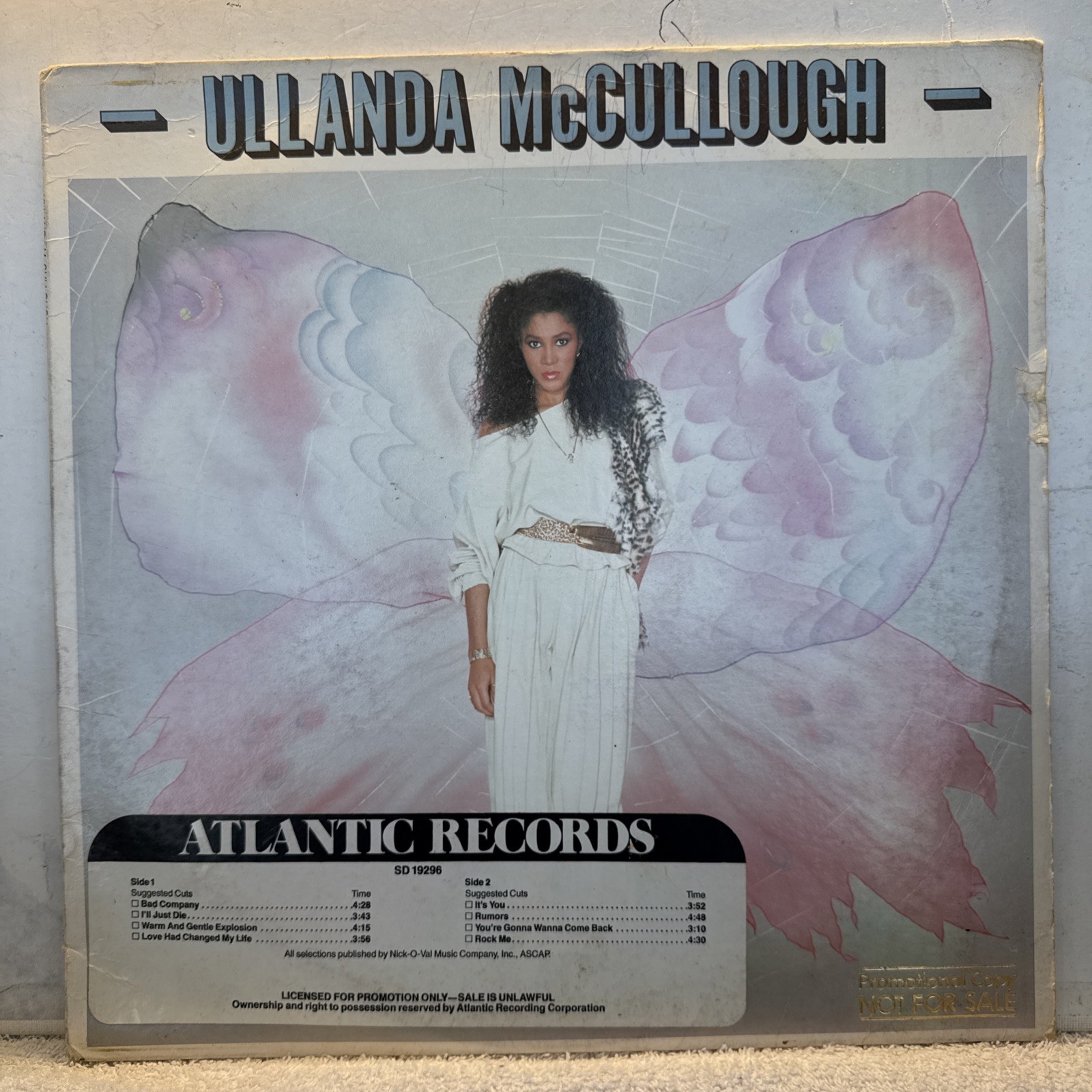 Disco ULLANDA MCCULLOUGH Ullanda McCullough ATLANTIC SD-19296 Stereo PROMO NM!