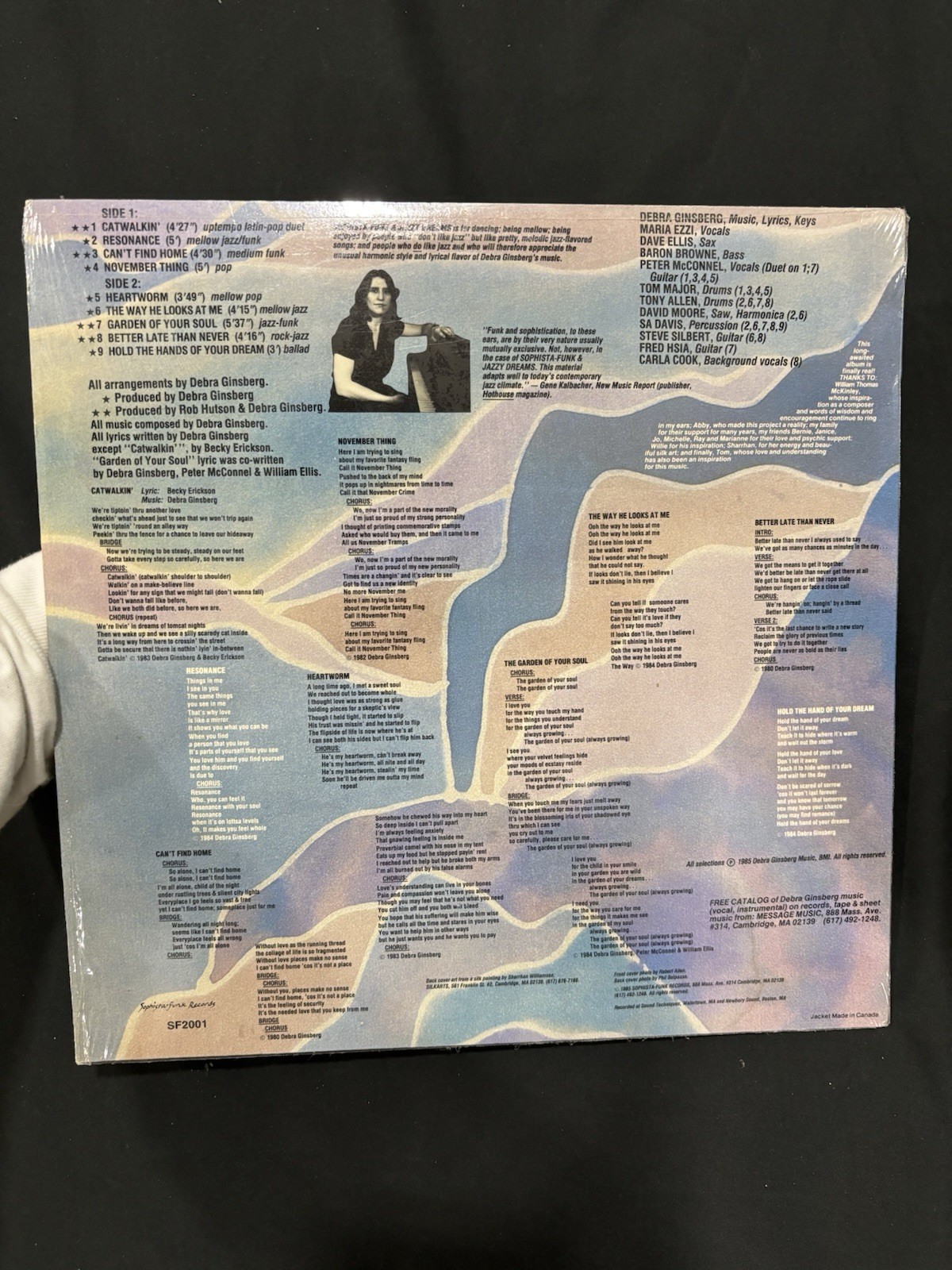 Ginsberg Sophista-Funk & Jazzy Dreams LP 12″ Vinyl Jazz-Funk 1983 SF2001