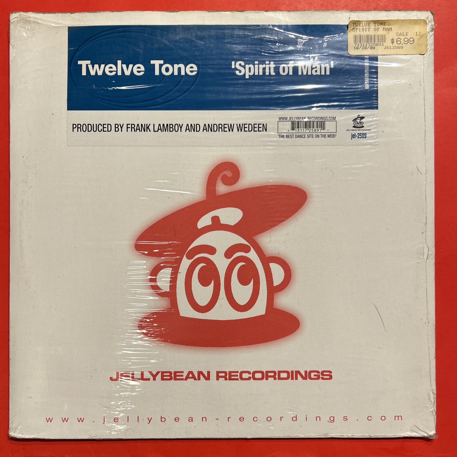 TWELVE TONE spirit of man 12″ – JEL2589 Vinyl 2000 Jellybean USA House