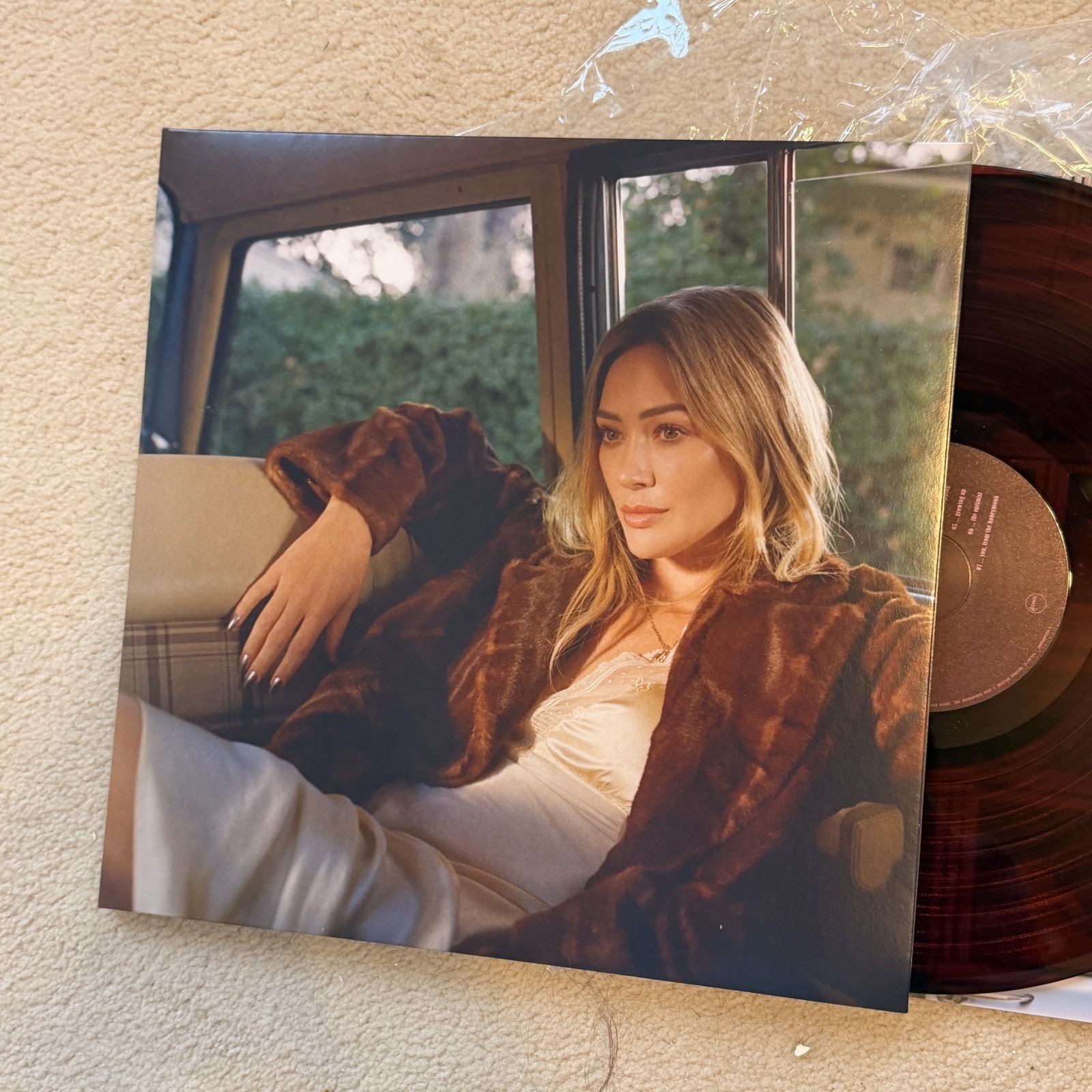 Hilary Duff Luck Or Something CRANBERRY Wine o’clock edition Vinyl LP record