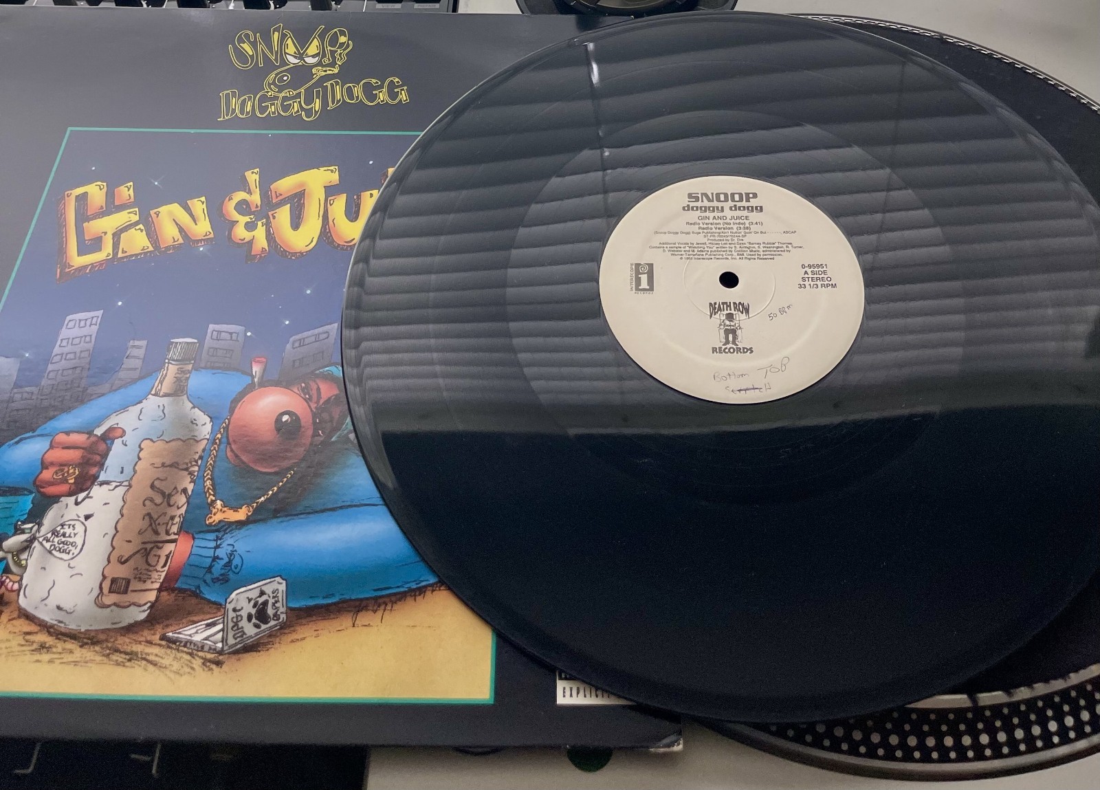 Snoop Dogg ‎– Gin And Juice OG 1994 Press 12″ PROMO in Picture Cover VG+/VG+