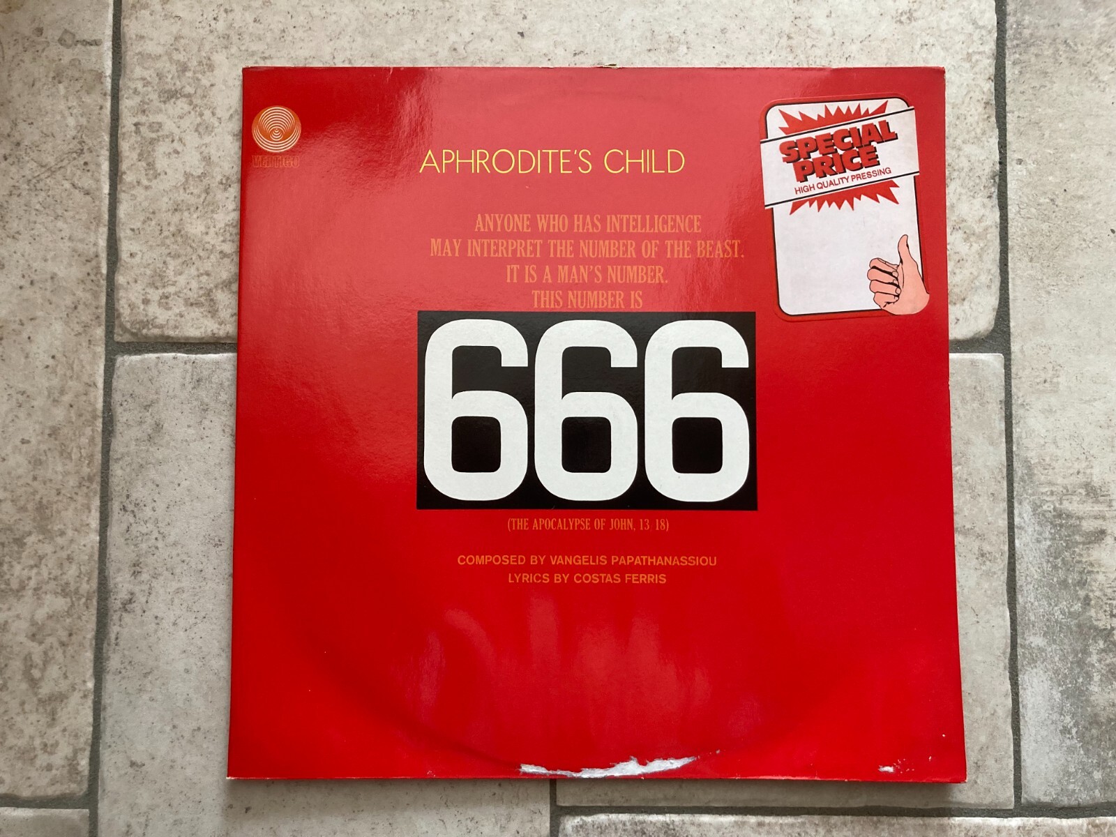 Aphrodite’s Child _ 666 _ 2 X Vinile LP 33giri Vertigo Germany 6673 001 UNPLAYED