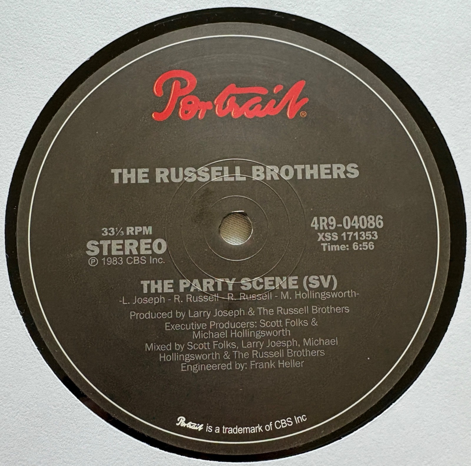 RARE ELECTRO The Russell Brothers – The Party Scene 12″ (EX) [UK Press] PORTRAIT