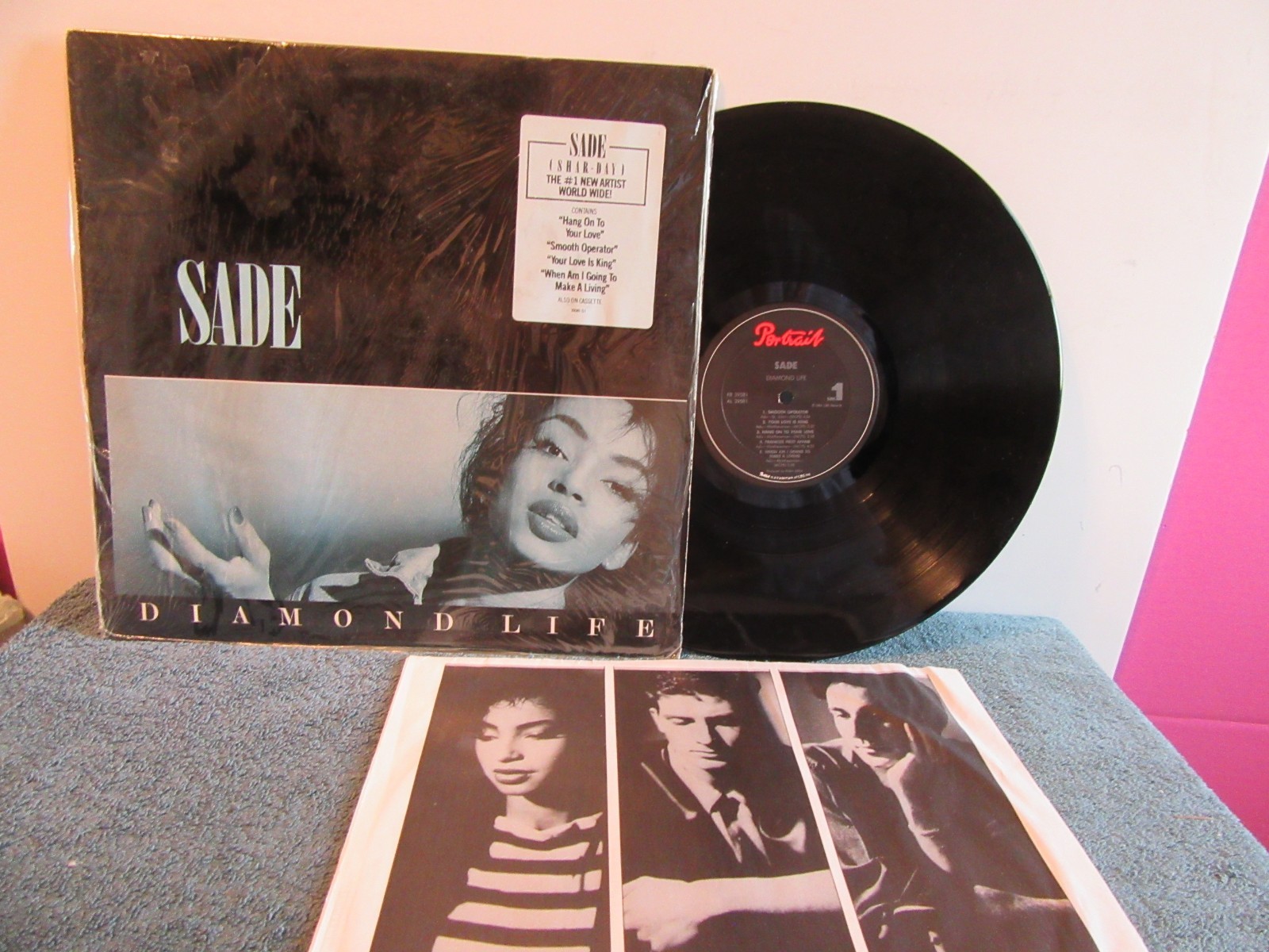 Sade lp diamond life vinyl record 1985 shrink hype sticker smooth operator love