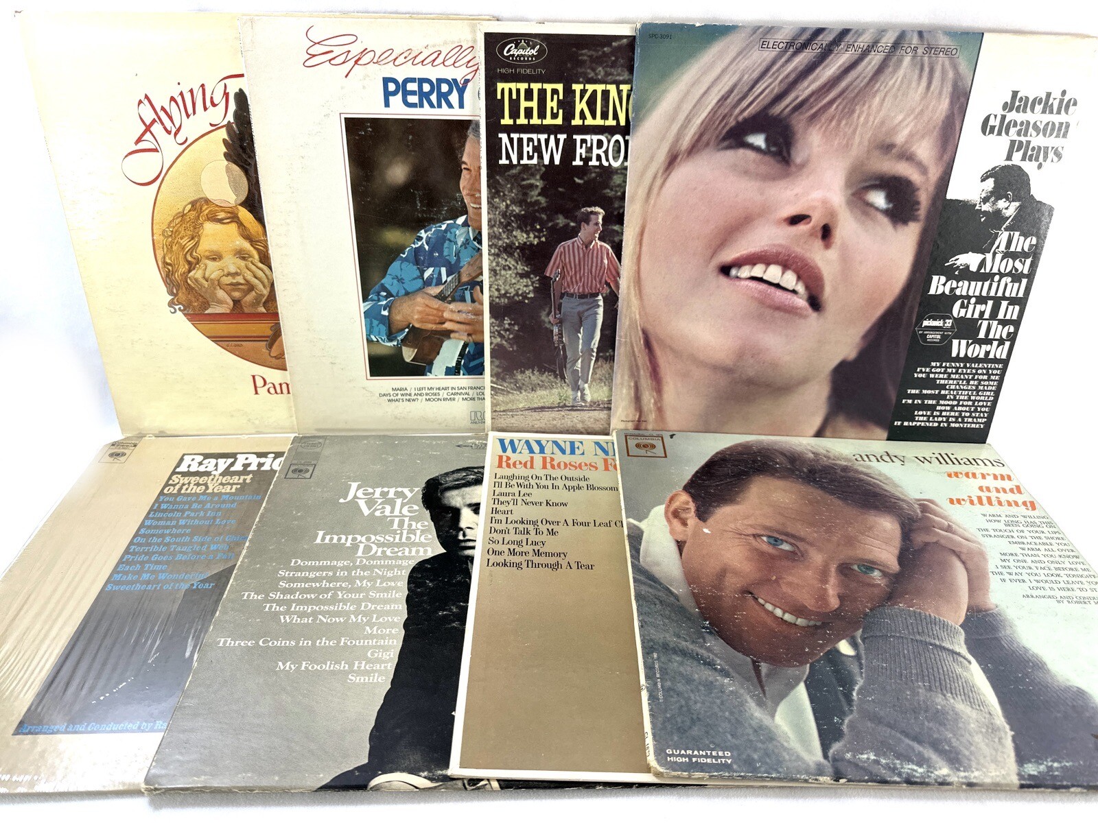 Lot of 8 Pop & Vocal Jazz Vinyl Records Gleason Kingston Trio Etc Lot E
