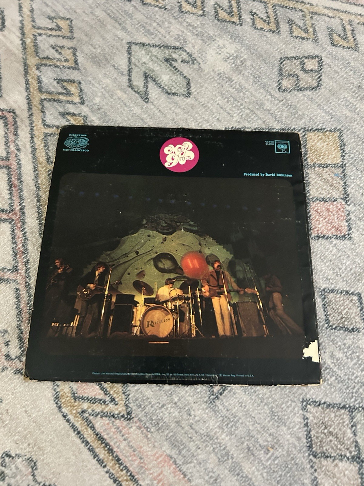 Moby Grape – Self Titled LP Columbia CL 2698 1967 1st Pressing Finger Mono