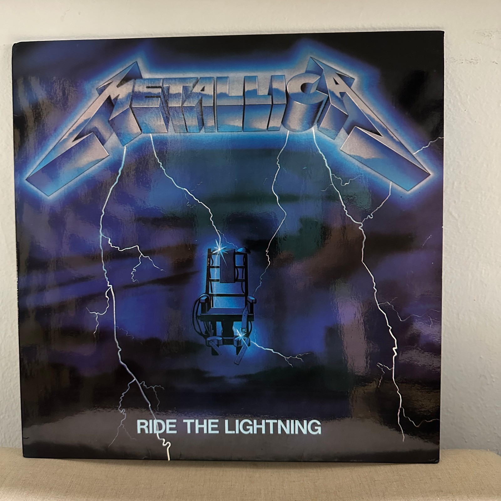 Metallica Ride The Lightning LP Venezuela 1991 Vertigo Sonografica NM/NM