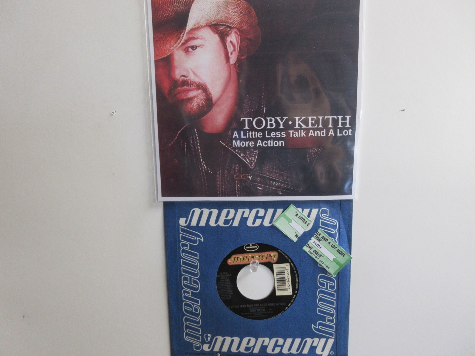 💥’TOBY KEITH ‘ HIT 45+PICTURE [A LITTLE LESS TALK & A LOT MORE ACTION] 1993 !💥