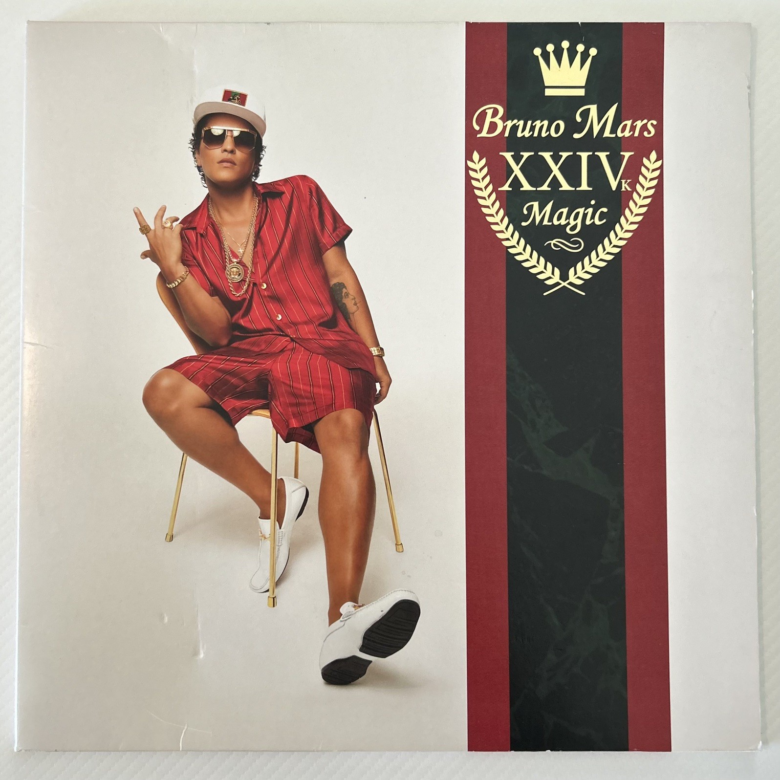BRUNO MARS XXIVK Magic 2018 ATLANTIC LP Vinyl Record W/ INSERT PLAY GRADED VG