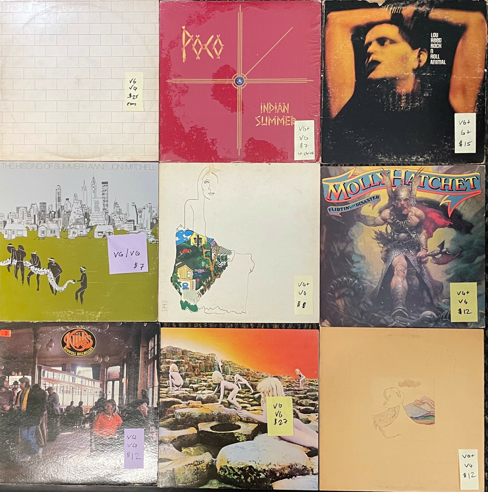 You pick – 60’s, 70’s & 80’s Rock Records Vinyl LP – Multiple Titles