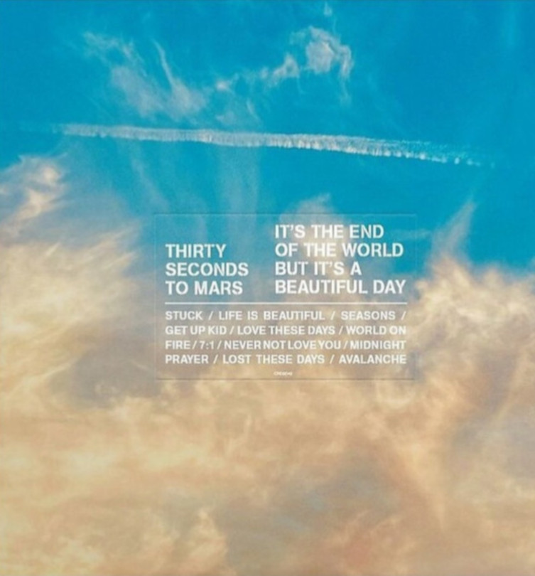 30 Seconds To Mars It’s the End of the World But It’s A Beautiful Day Orange LP