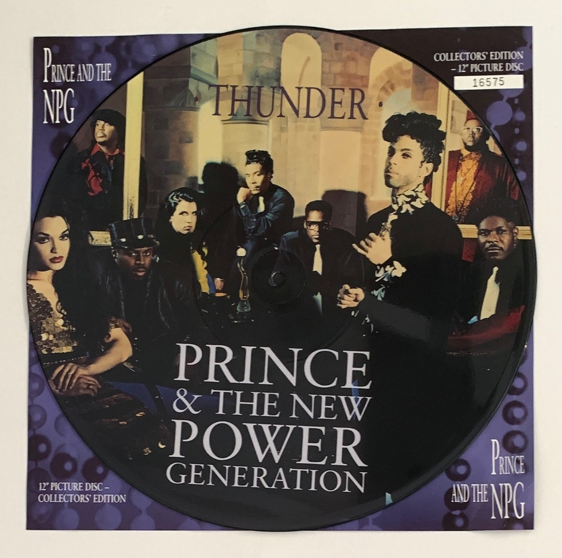 Prince – Thunder 12″ Picture Disc Numbered Collectors Ed. No PVC Sleeve W0113TP
