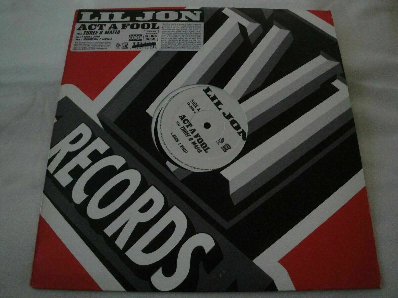 LIL JON ACT A FOOL VINYL 12″ SINGLE TVT RECORDS