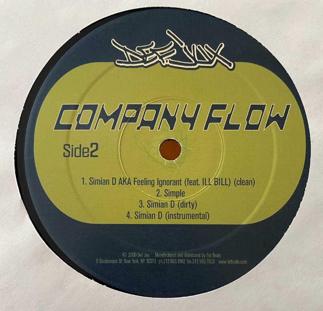 COMPANY FLOW DPA As Seen On T.V LP EL-P Run The Jewels Cannibal Ox ILL BILL Len