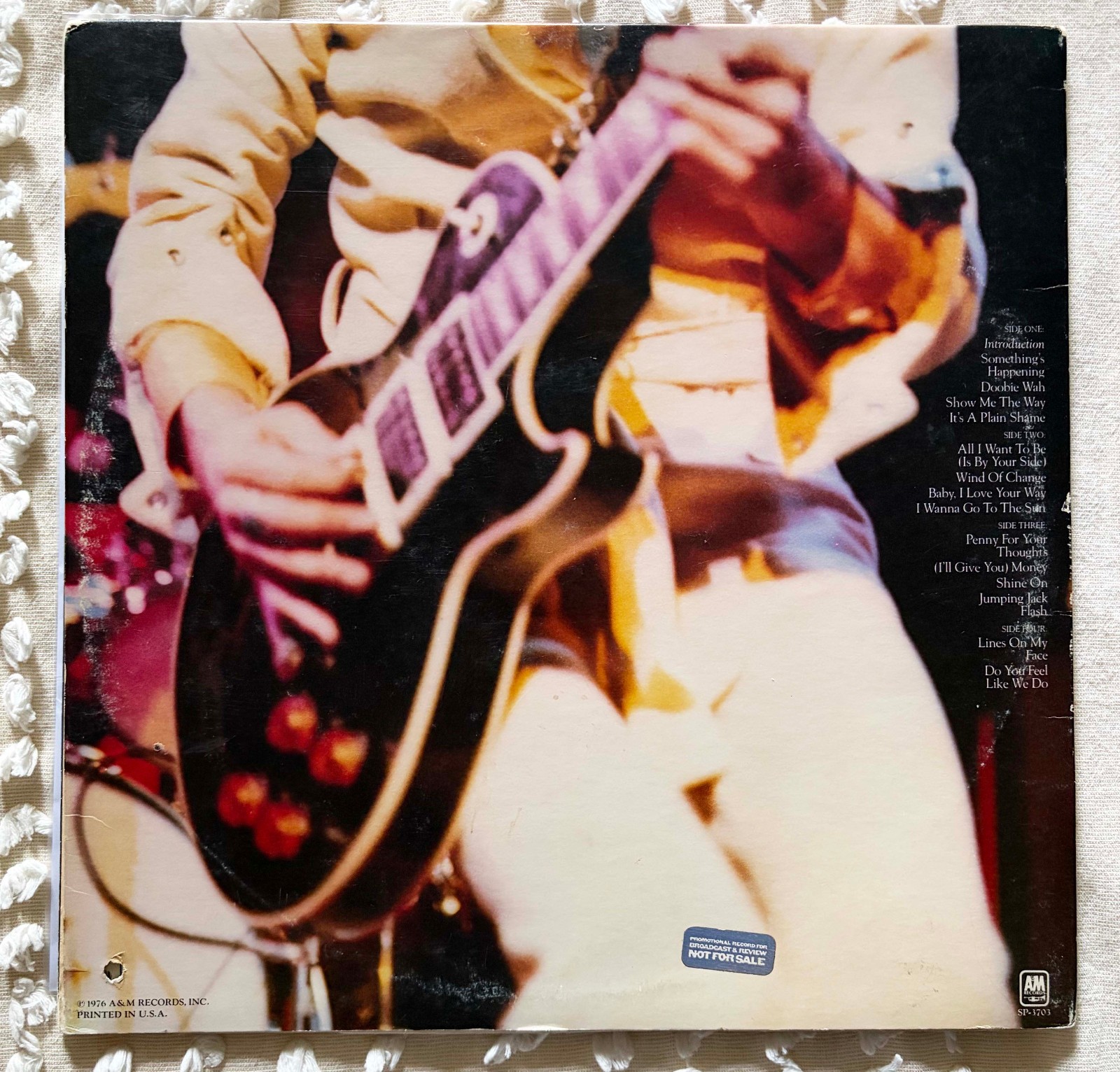 Peter Frampton FRAMPTON COMES ALIVE! 2-LP Orig 1976 A&M SP-3703 PROMO VG+/EX