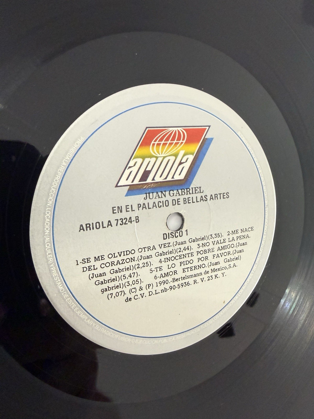 JUAN GABRIEL “ EN EL PALACIO DE BELLAS ARTES “ / VG+VINYLS/2 LP SET/LEA !!