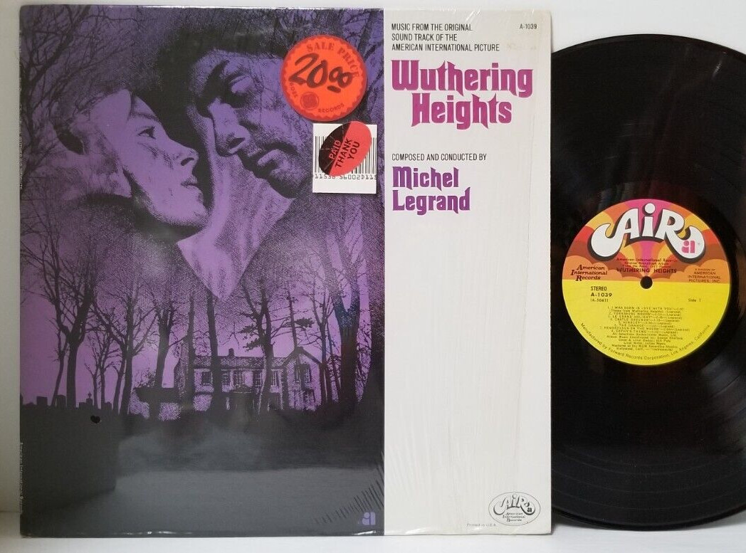 Michel Legrand WUTHERING HEIGHTS 1970 LP in SHRINK Air A 1039 – Tested EX *R6