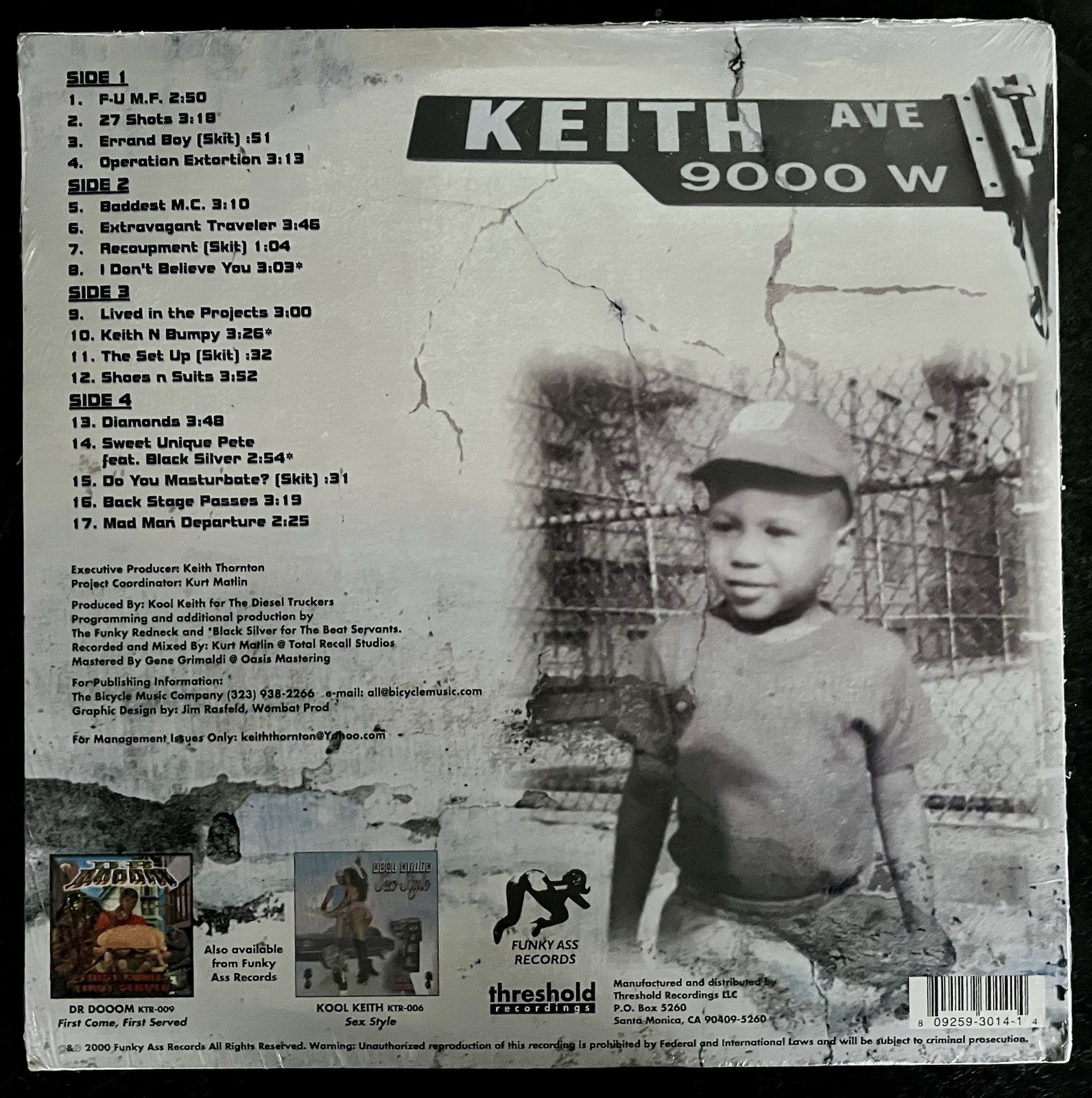 Kool Keith Mathew 2xVinyl 1st Pressing New Sealed Hip Hop Dr Octagon Ultra MCs