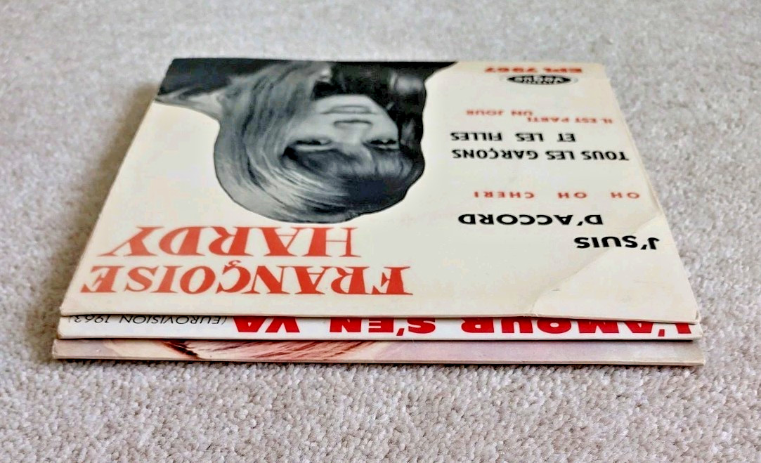Francoise Hardy 3x Vogue EPs Le Premier Bonheur du Jour++ 1962/3 VG/VG(+)