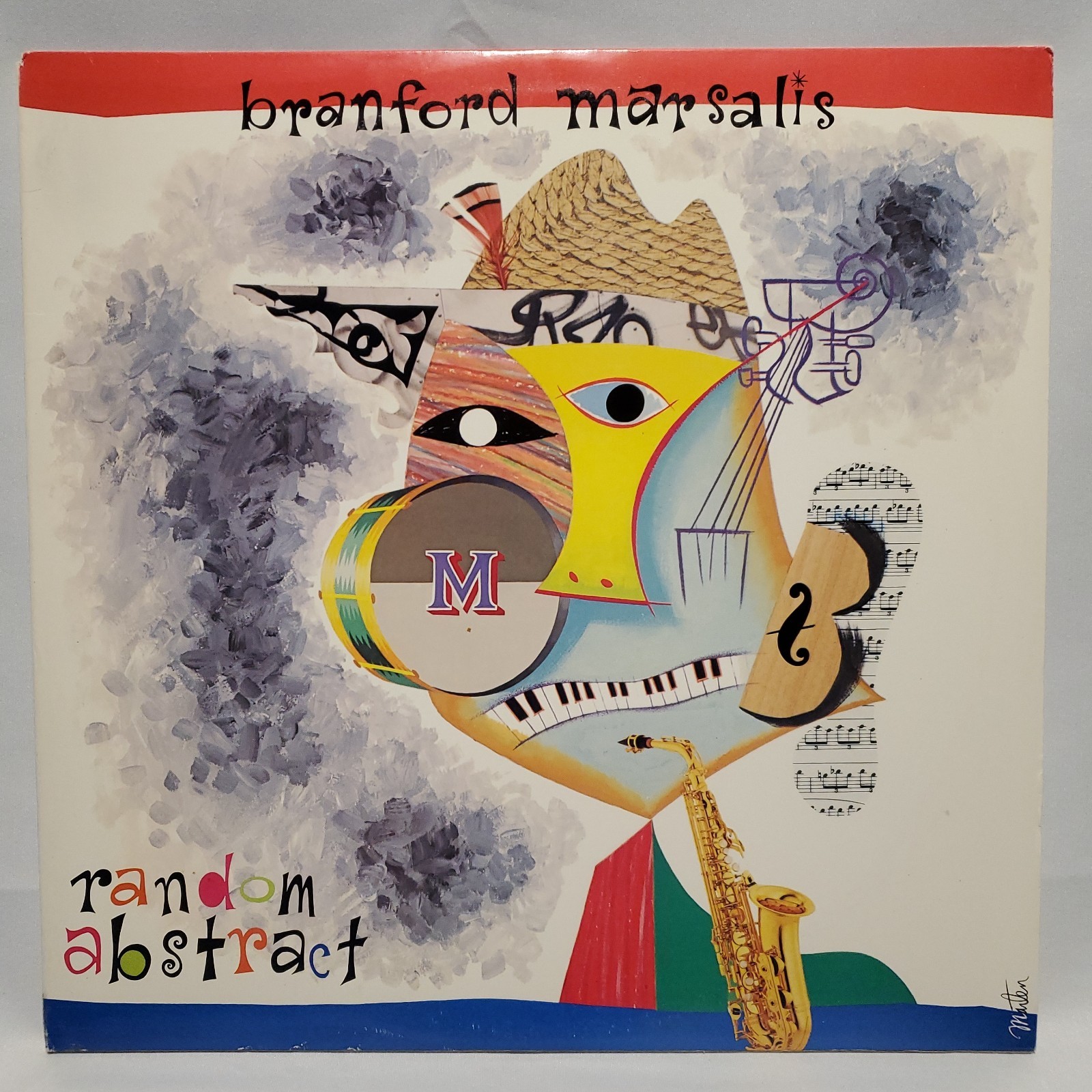 Branford Marsalis Random Abstract 1988 US Vinyl LP FIRST EDITION* PROMO** EX/EX