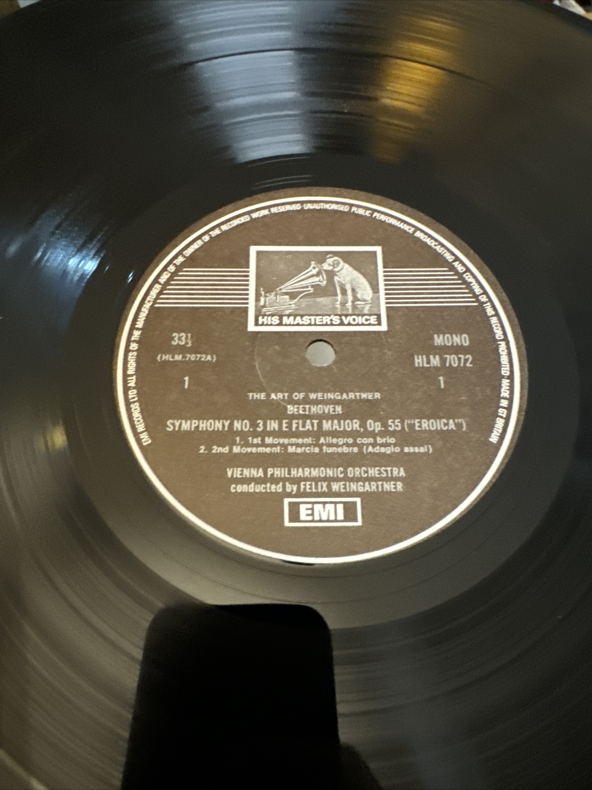 The Art of FELIX WEINGARTNER EMI UK HMV Treasury 3 LP BOC RLS 717 NM+