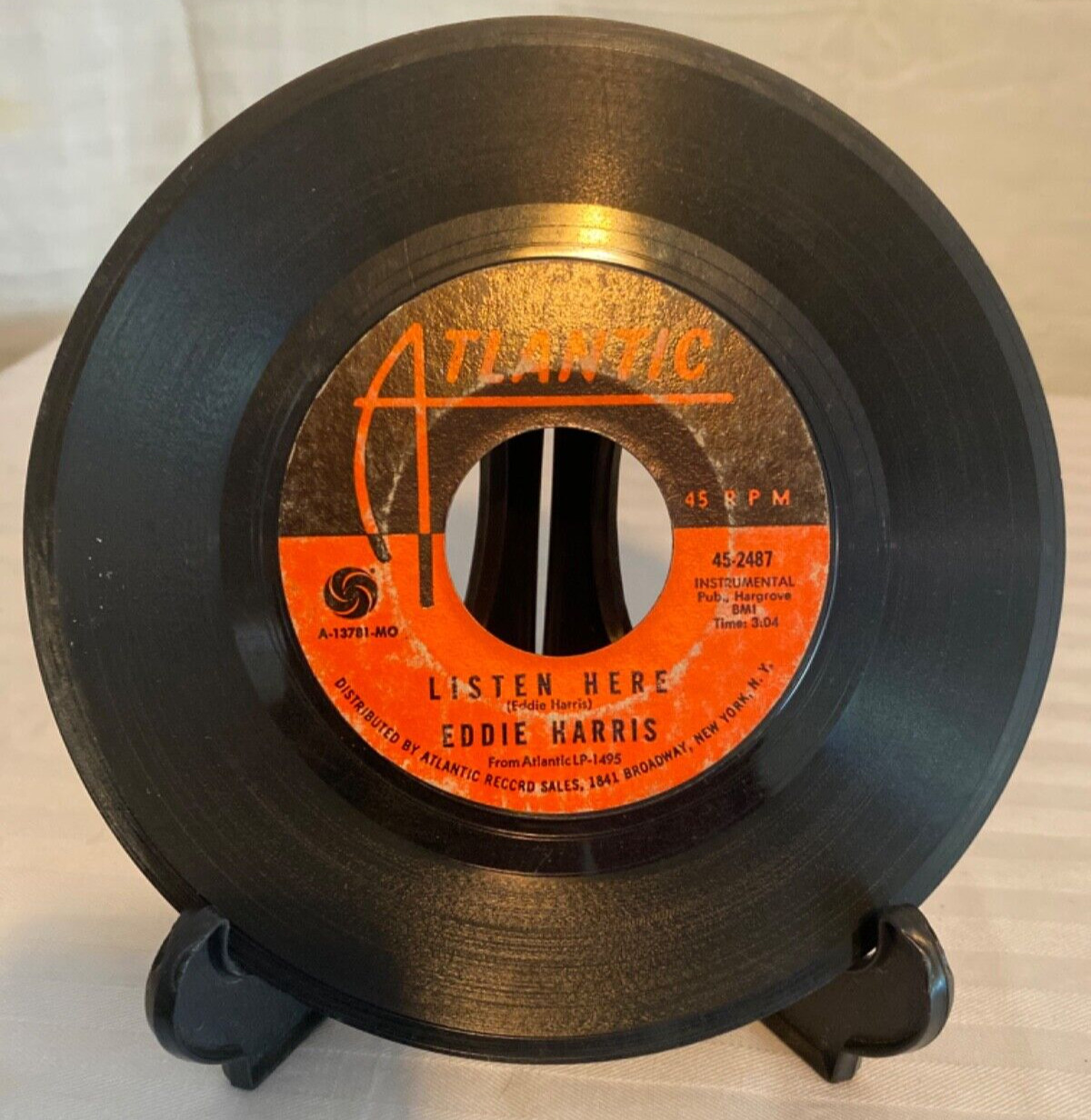 EDDIE HARRIS Listen Here/Theme In Search Of Movie 45 7″ FUNK JAZZ SOUL Atlantic