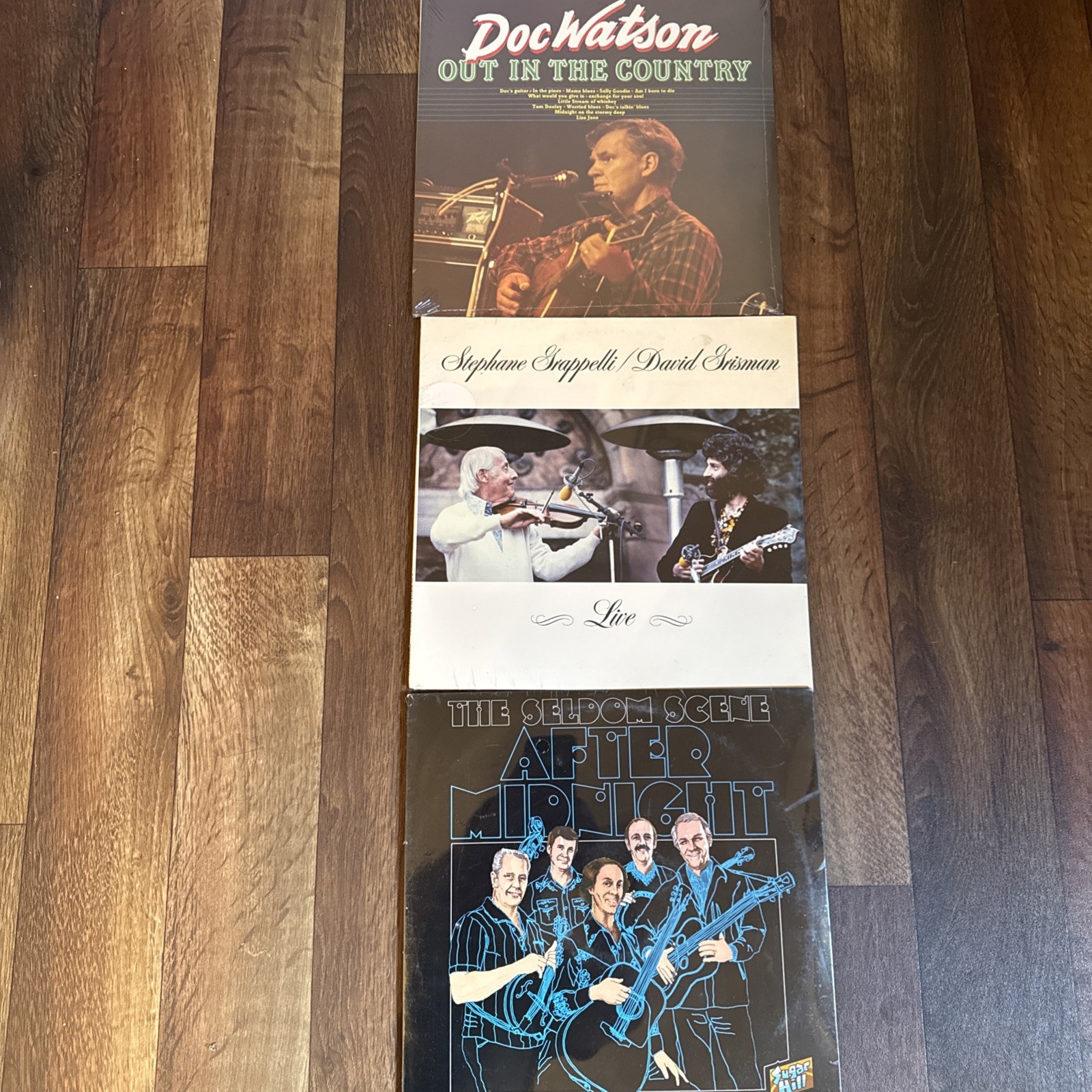 Doc Watson/ Seldom Scene/ David Grisman Vinyl Lot