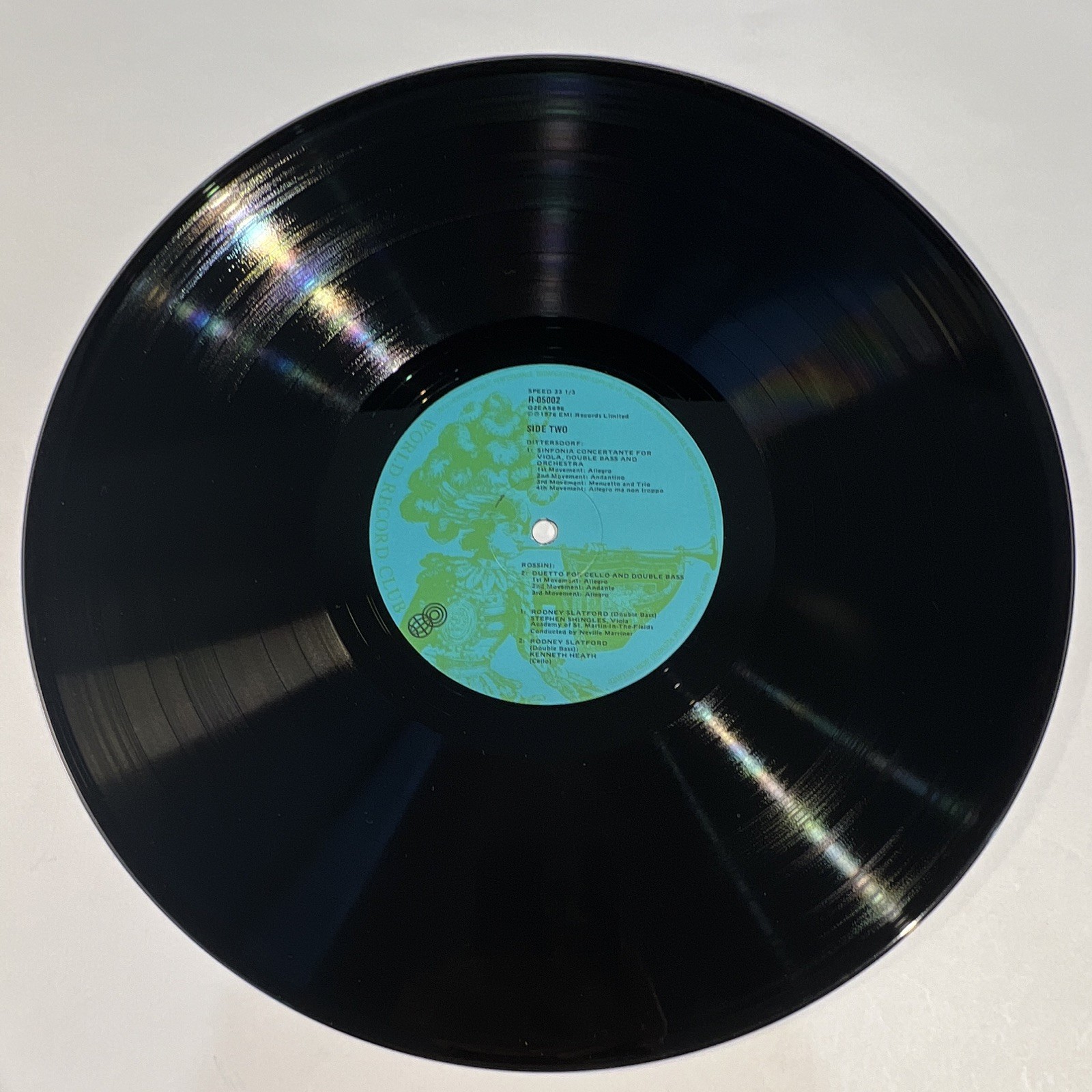 World Record Club – Music For Double Bass 12″ Vinyl LP 1976 Quad R-05002