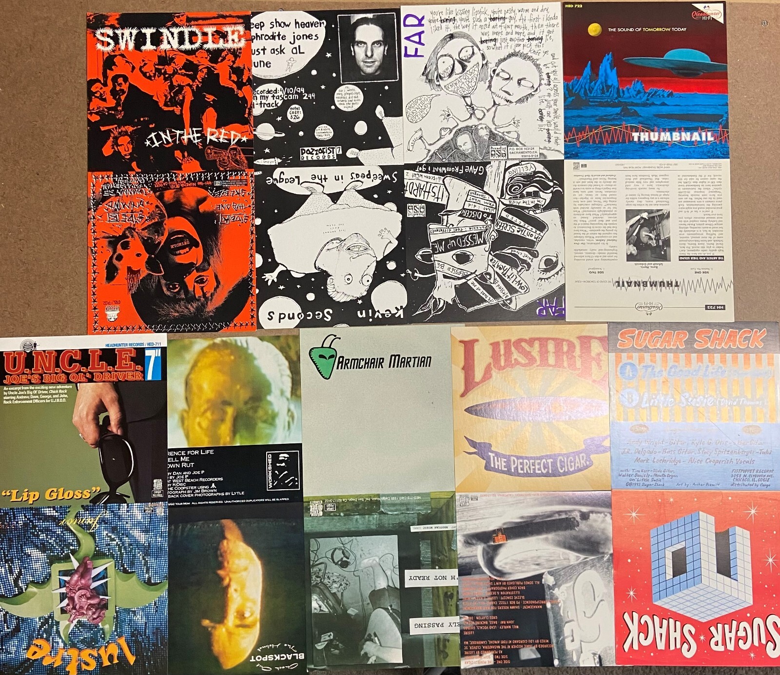 5 MIXED Punk Rock Metal Posters Art Wall 1990s-2000s 7″ Record 45rpm Sleeve