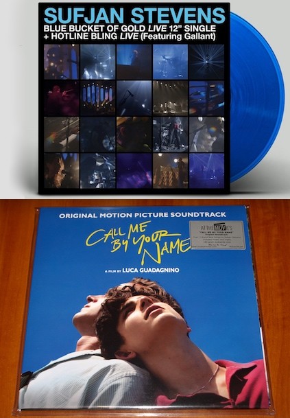 2x LP Set CALL ME BY YOUR NAME Black Vinyl & SUFJAN STEVENS 12″ Blue Vinyl NEW