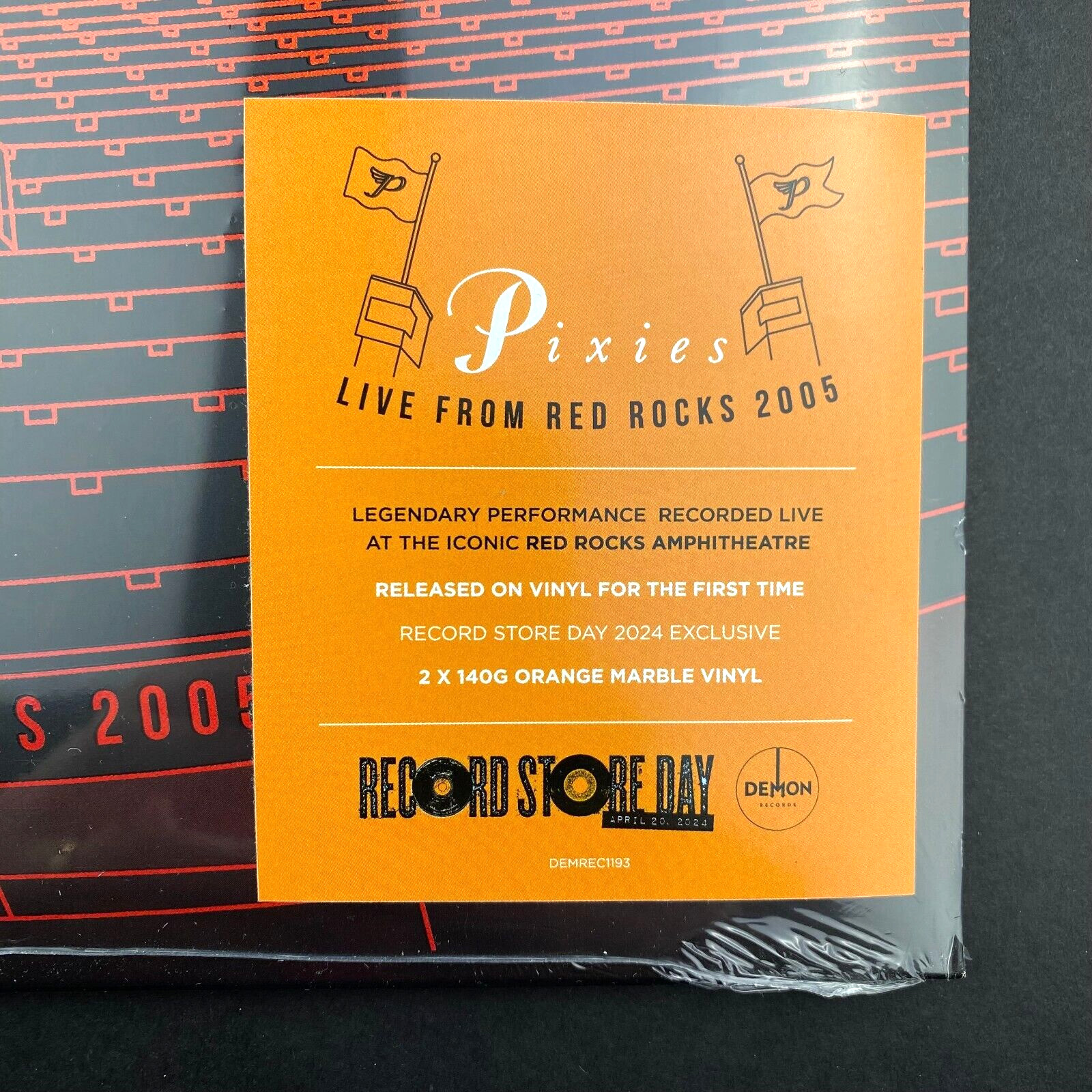 Pixies Live From Red Rocks 2005 Vinyl LP Orange Colored Record NEW SEALED RSD