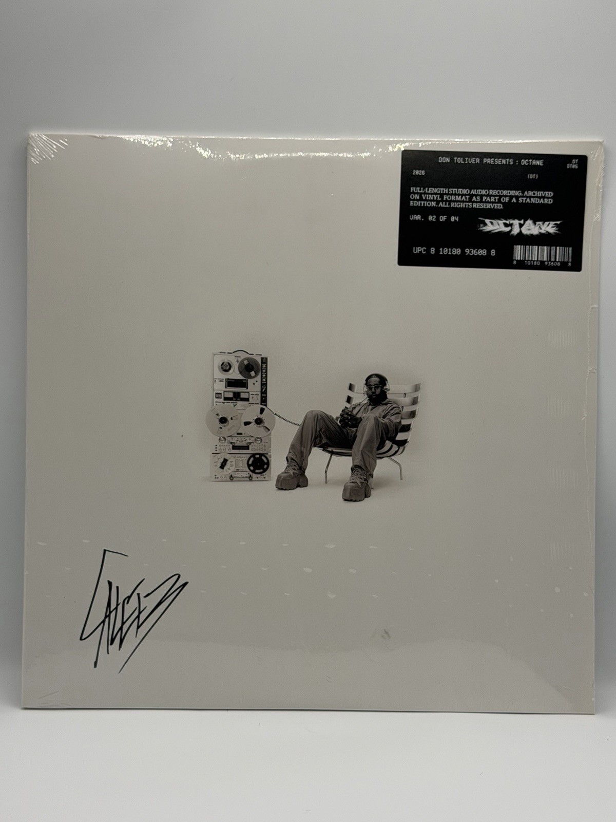 NEW DON TOLIVER SIGNED Octane Playback Edition On White Color Vinyl VARIANT 2 LP