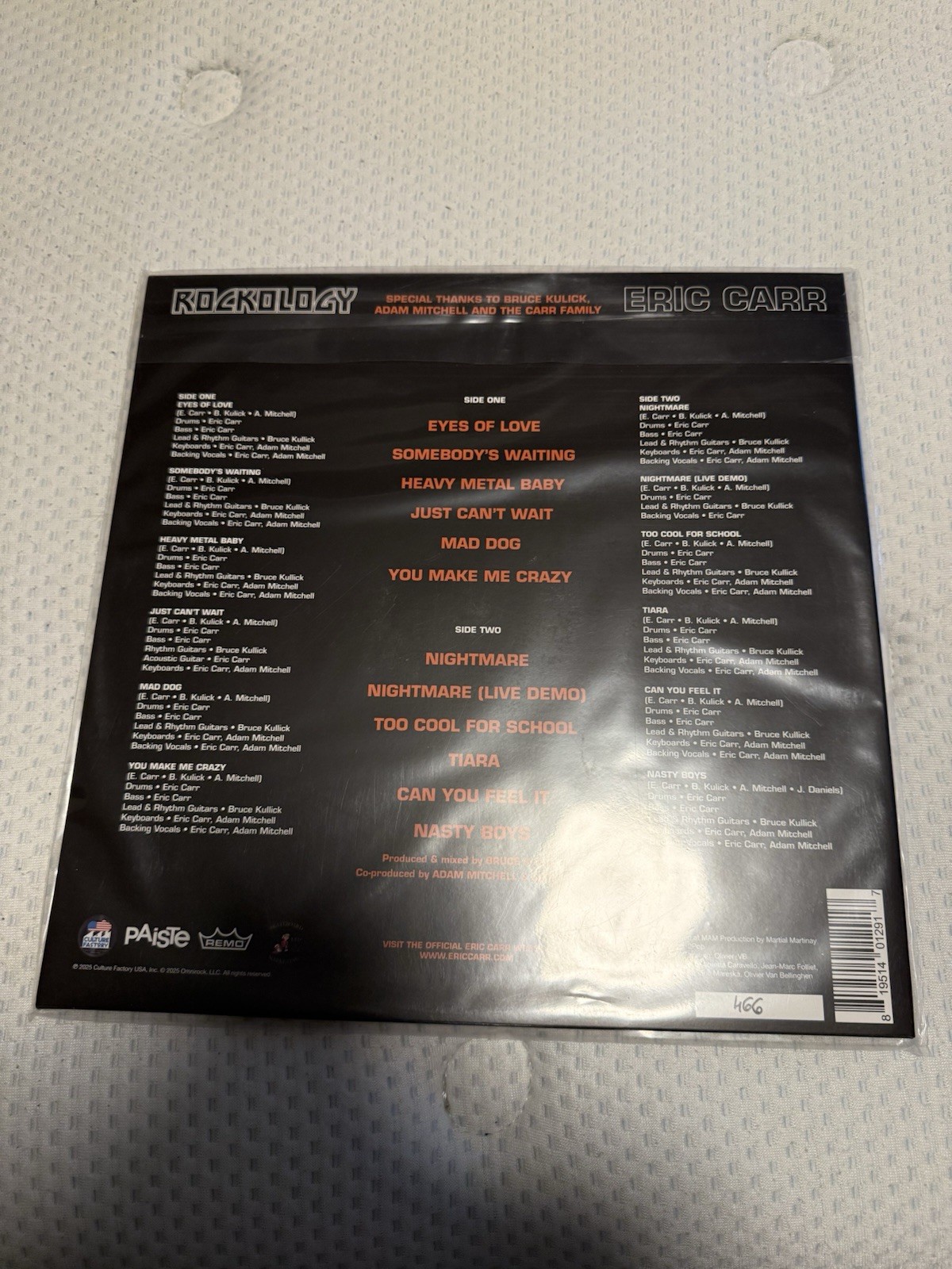 KISS RSD 2025 Liquid Filled Hand Numbered Lot Of 2 Orange And Blue Eric Carr