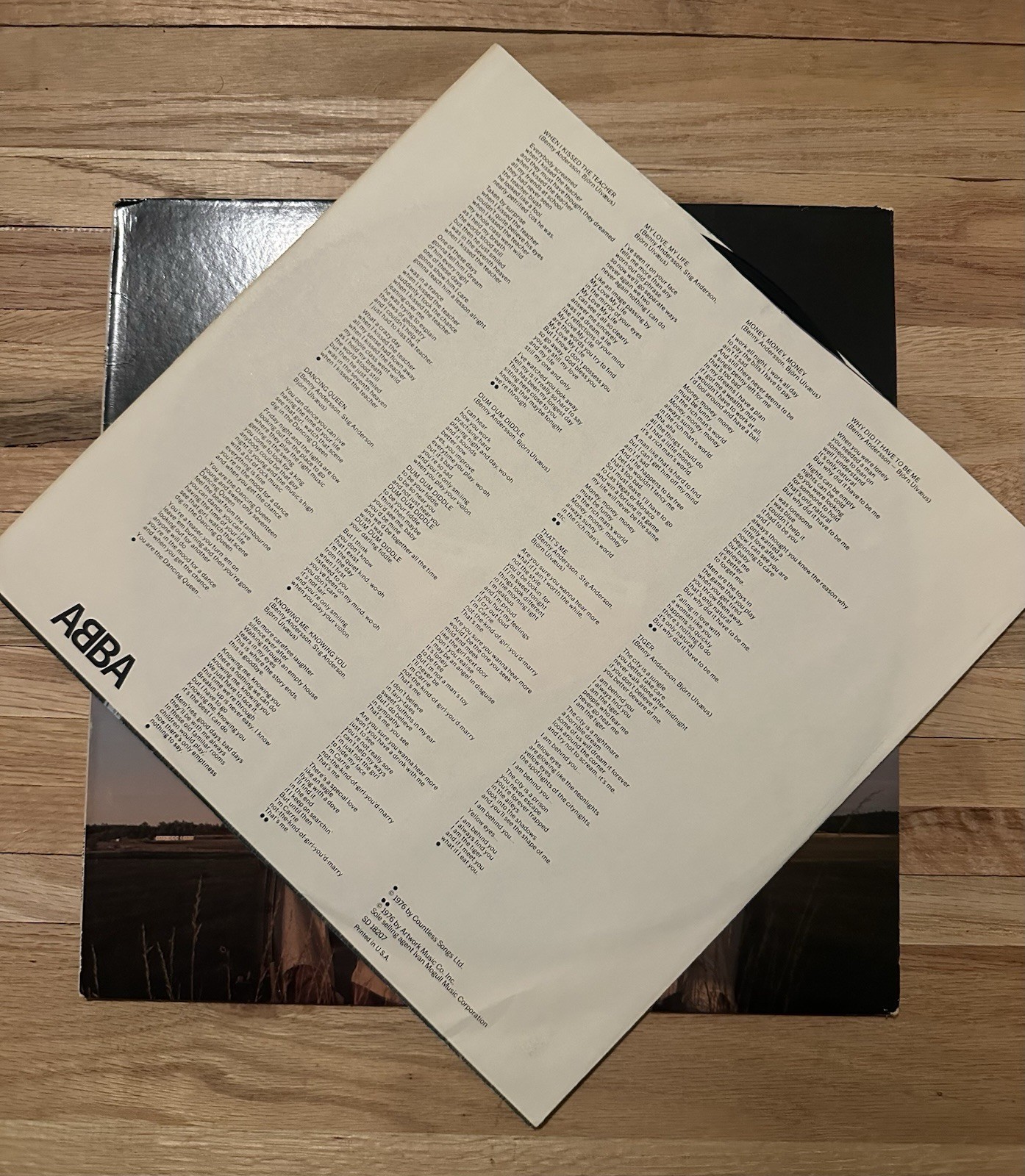 ABBA Arrival Vinyl LP Record Atlantic SD-18207 First Press Original 1976 EX